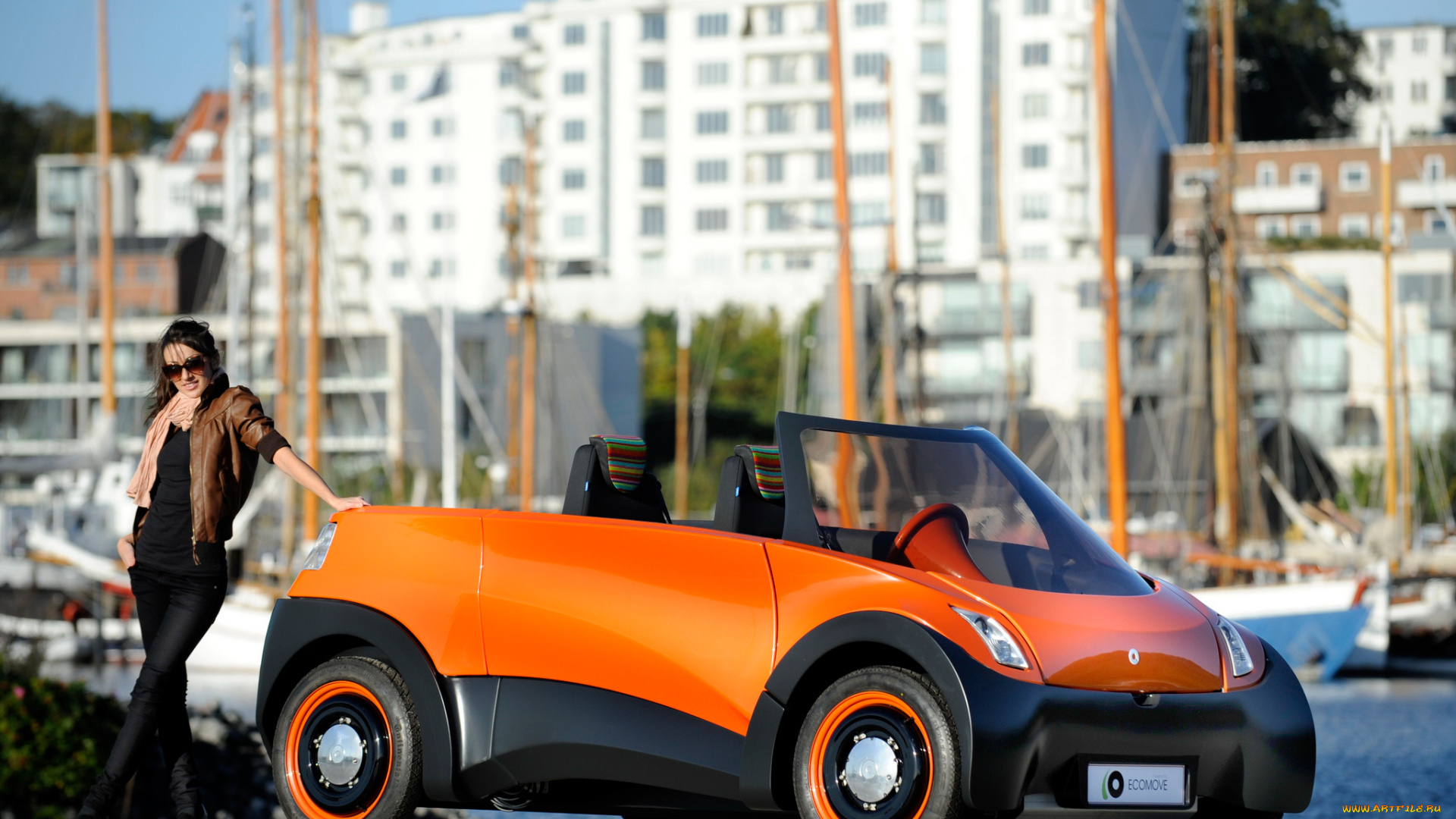 prochie, ecomove, qbeak, prototype, автомобили, авто, девушками