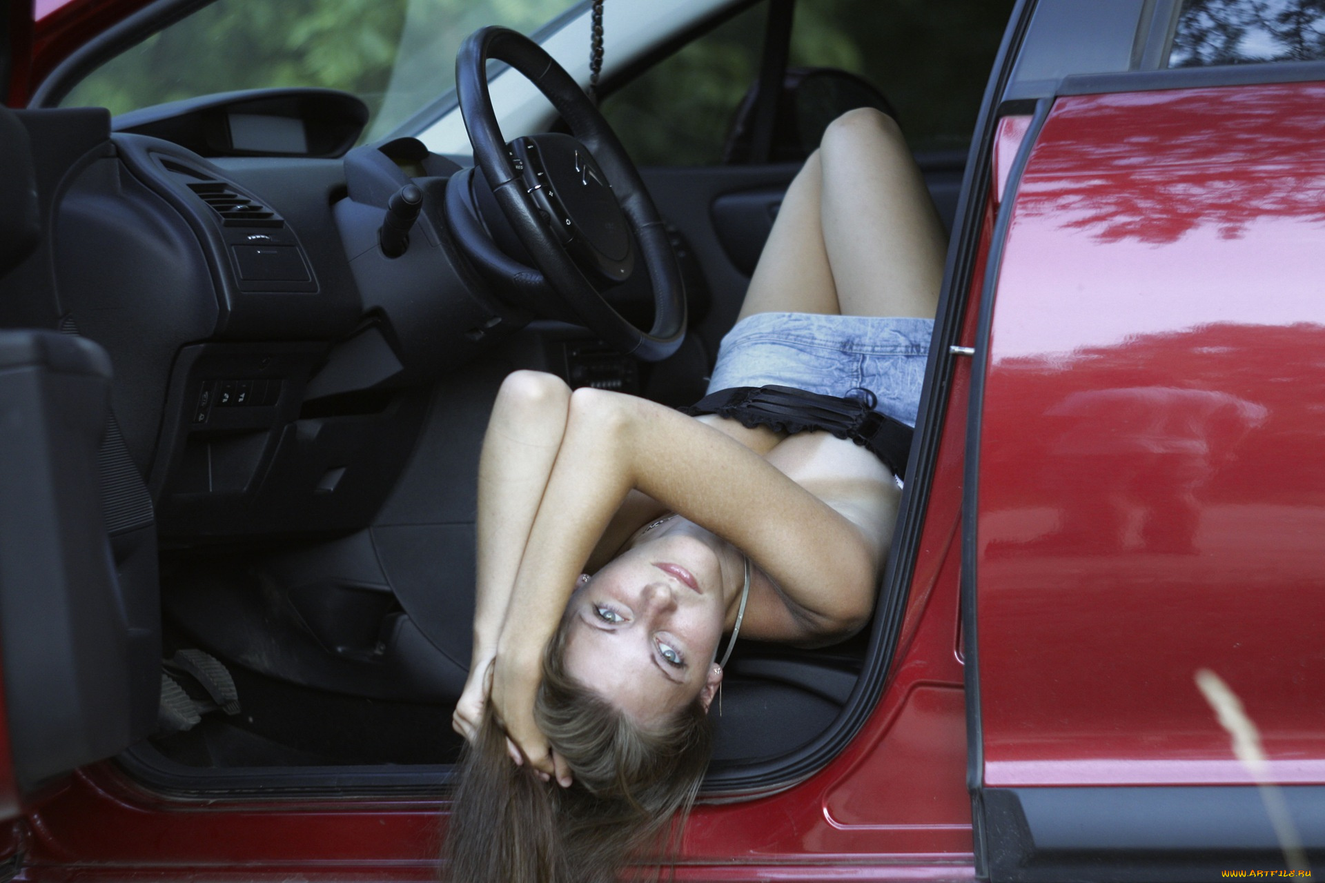 автомобили, авто, девушками