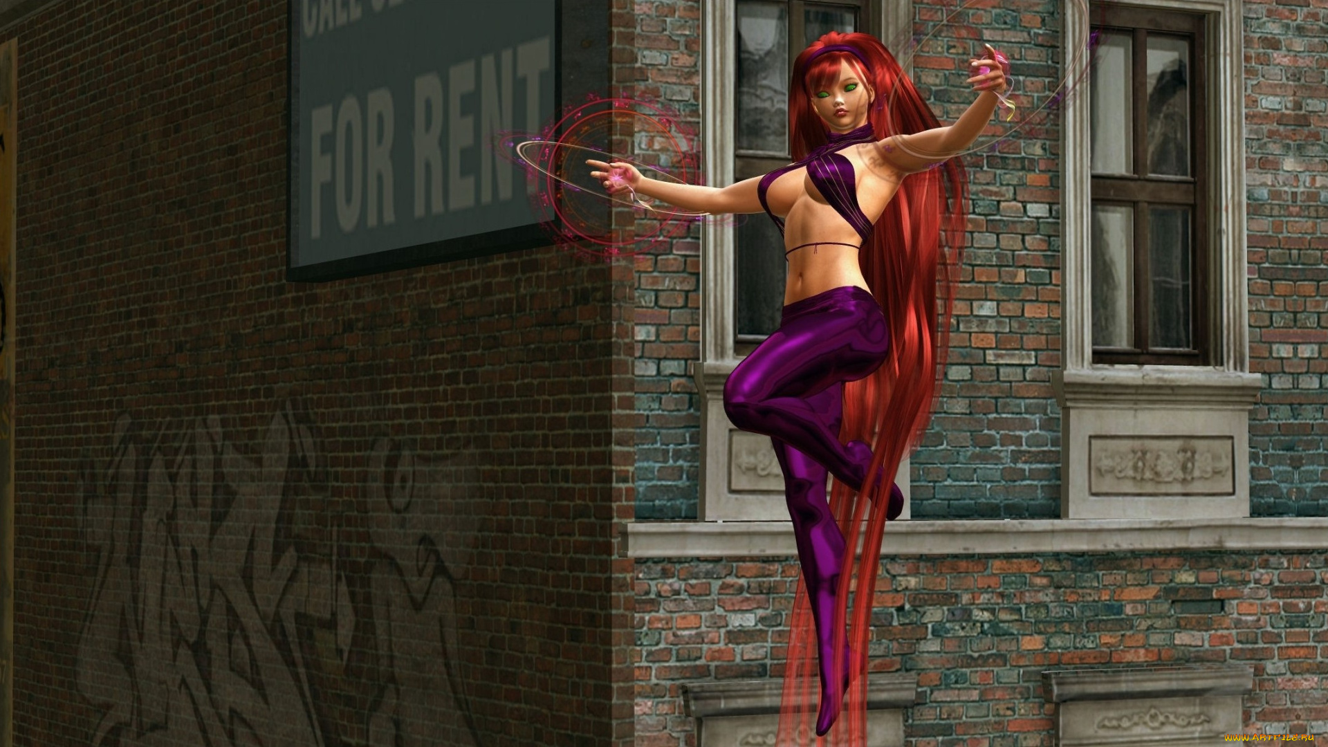 3д, графика, fantasy, фантазия, девушка, дом