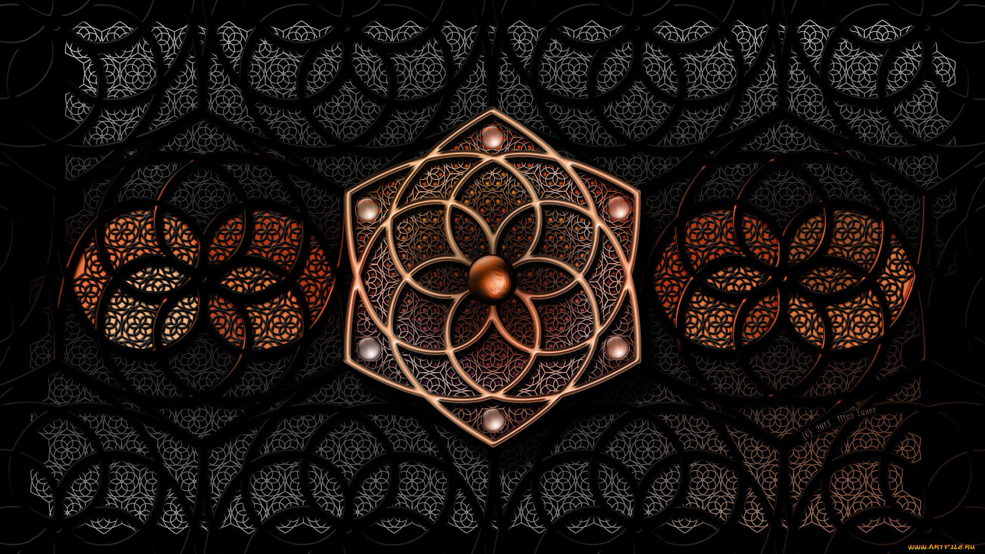 3д, графика, fractal, фракталы, узор, фон, цвета