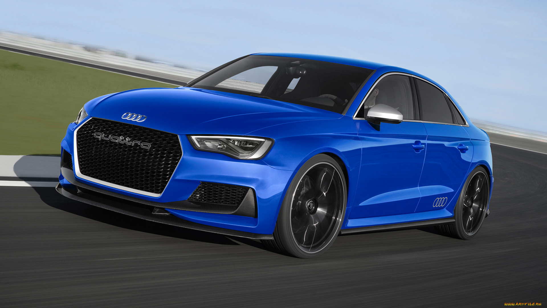 автомобили, audi, 2014, г, quattro, concept, синий, clubsport, a3