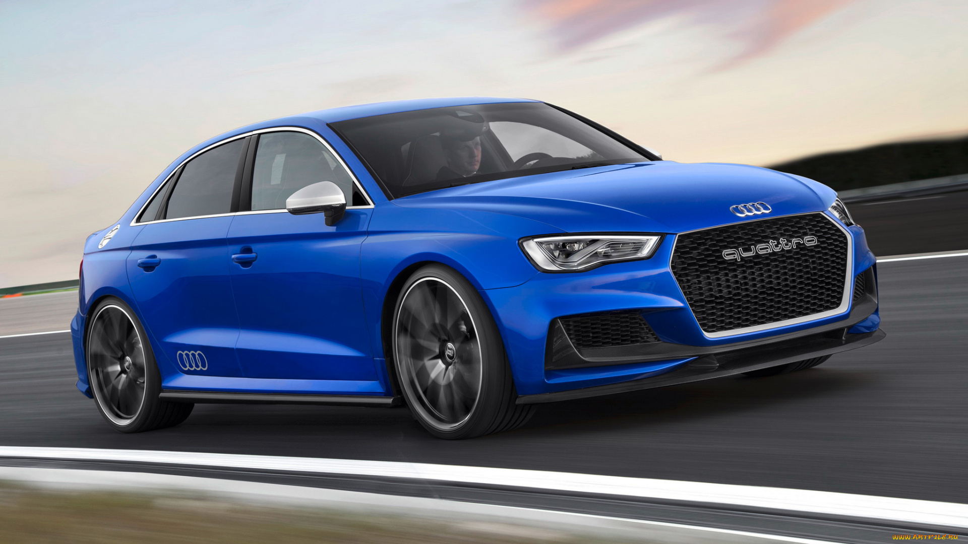 автомобили, audi, concept, 2014, г, синий, quattro, clubsport, a3