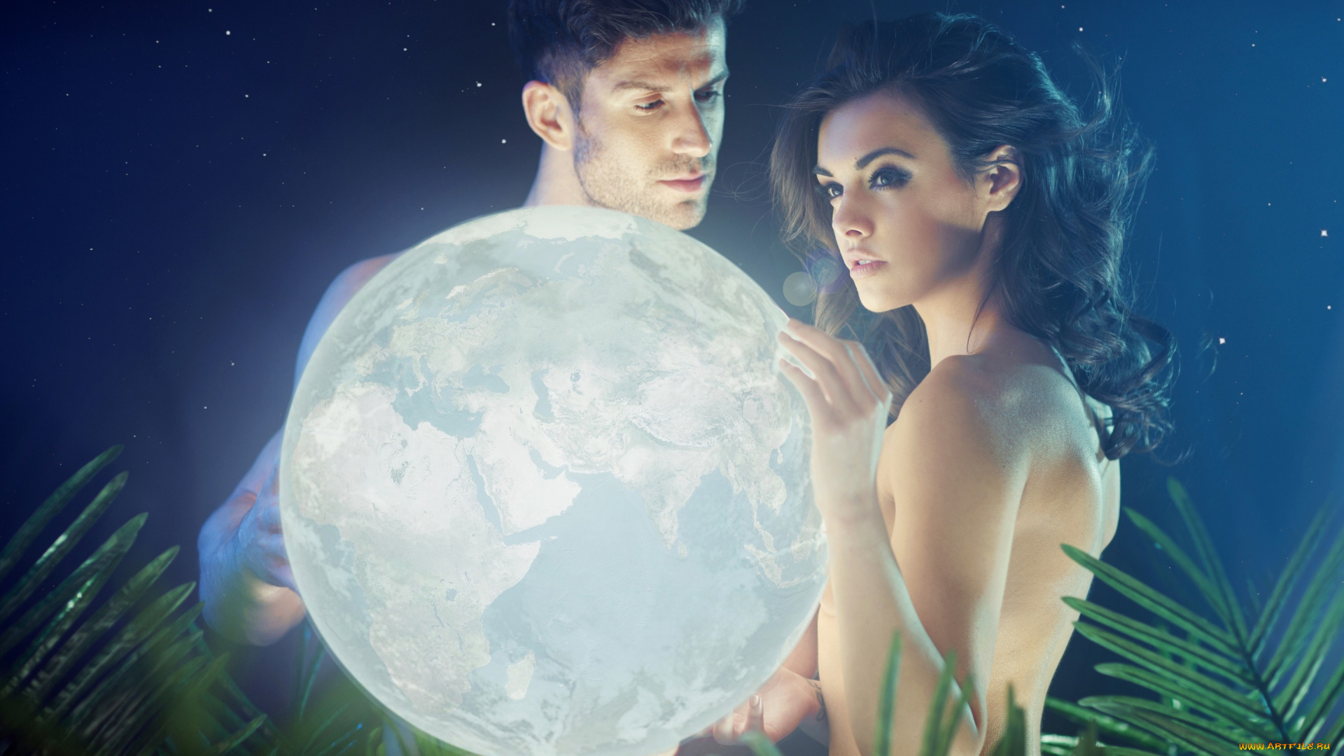 разное, мужчина, женщина, парень, девушка, the, stars, earth, girl, звезды, night, boy, земля, ночь