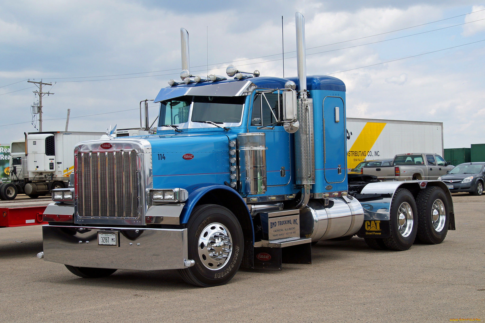 peterbilt, truck, автомобили, peterbilt, грузовик, тяжёлый