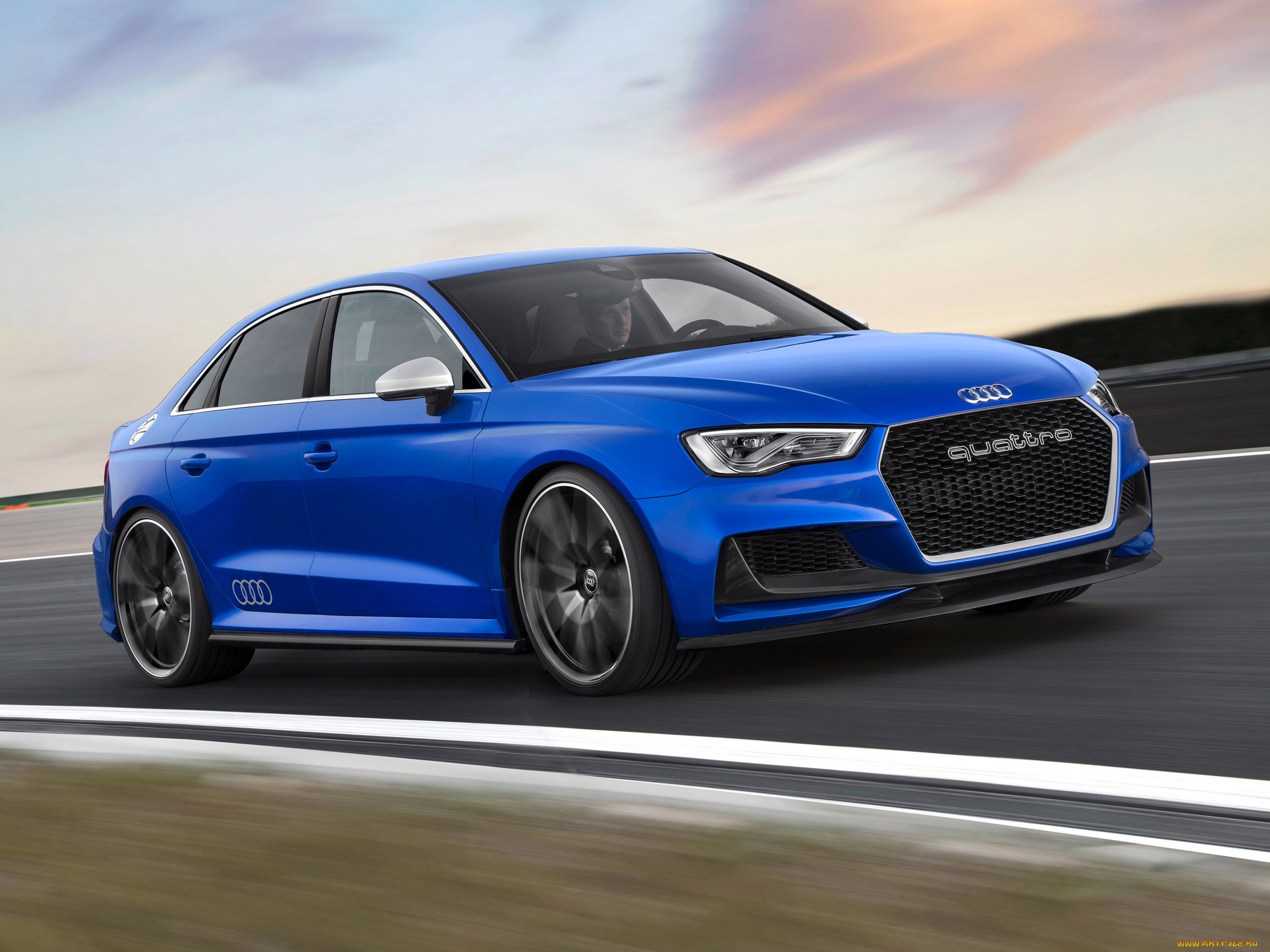 автомобили, audi, concept, 2014, г, синий, quattro, clubsport, a3