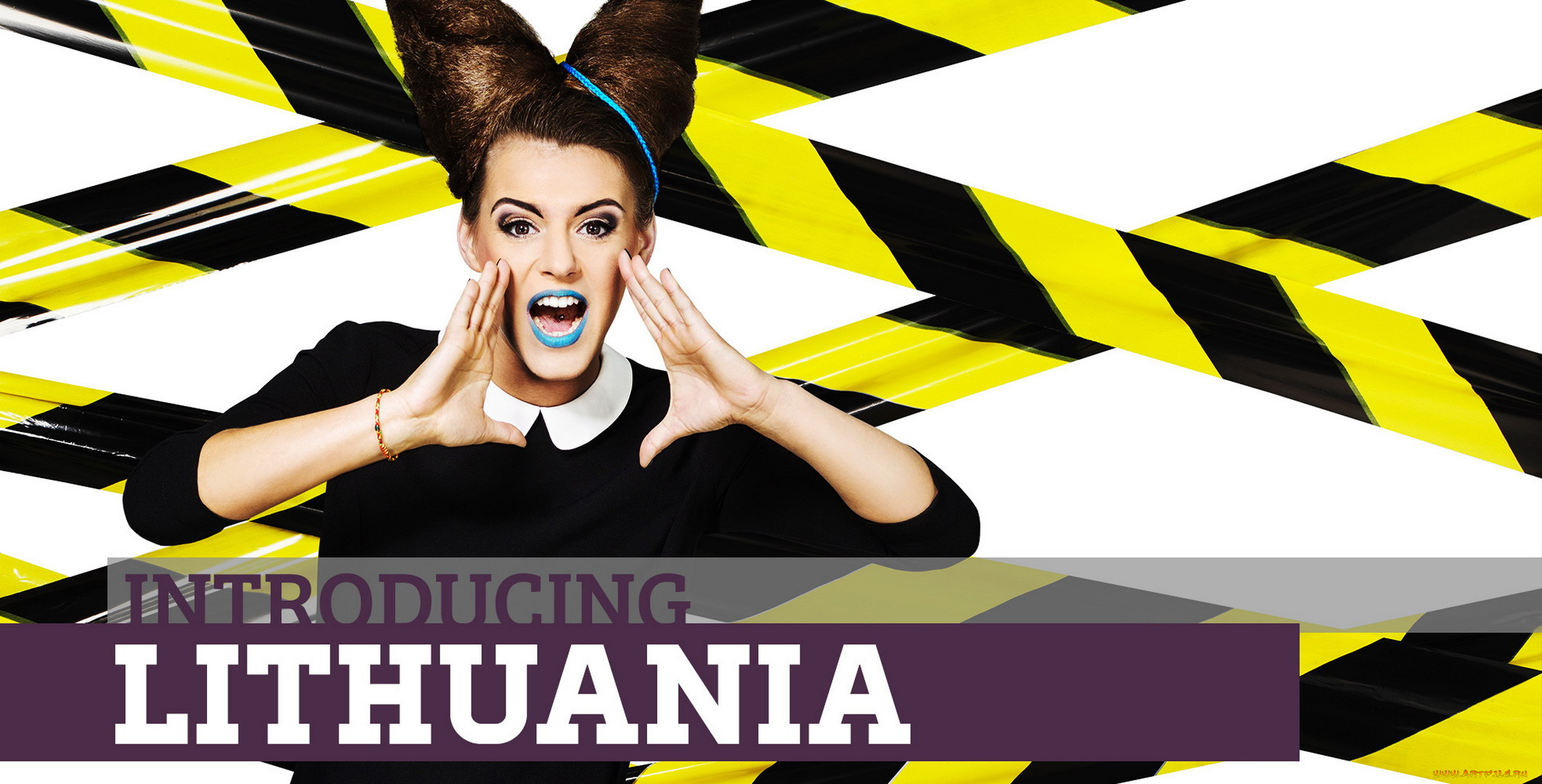 музыка, евровидение, браслет, прическа, vilija, mata, ленты, полосы, певица, крик, lithuania