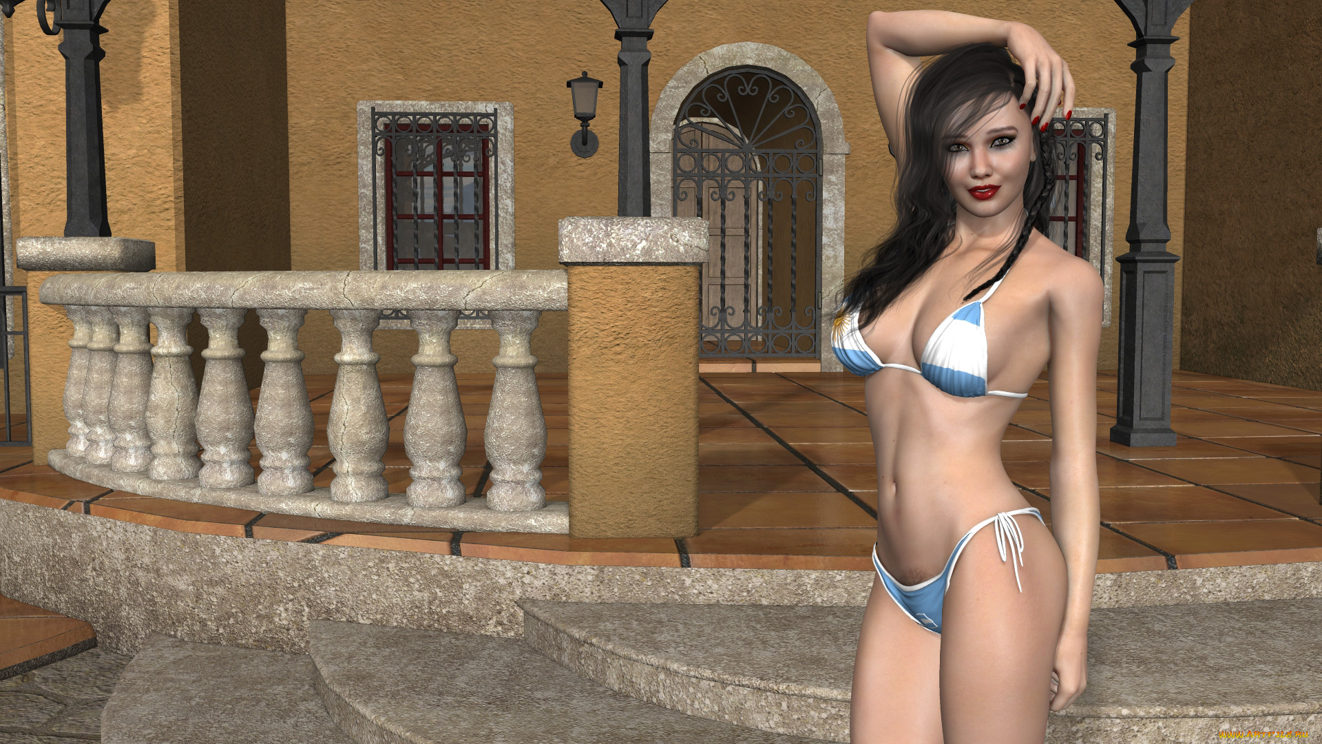 3д, графика, люди, , people, фон, взгляд, девушка