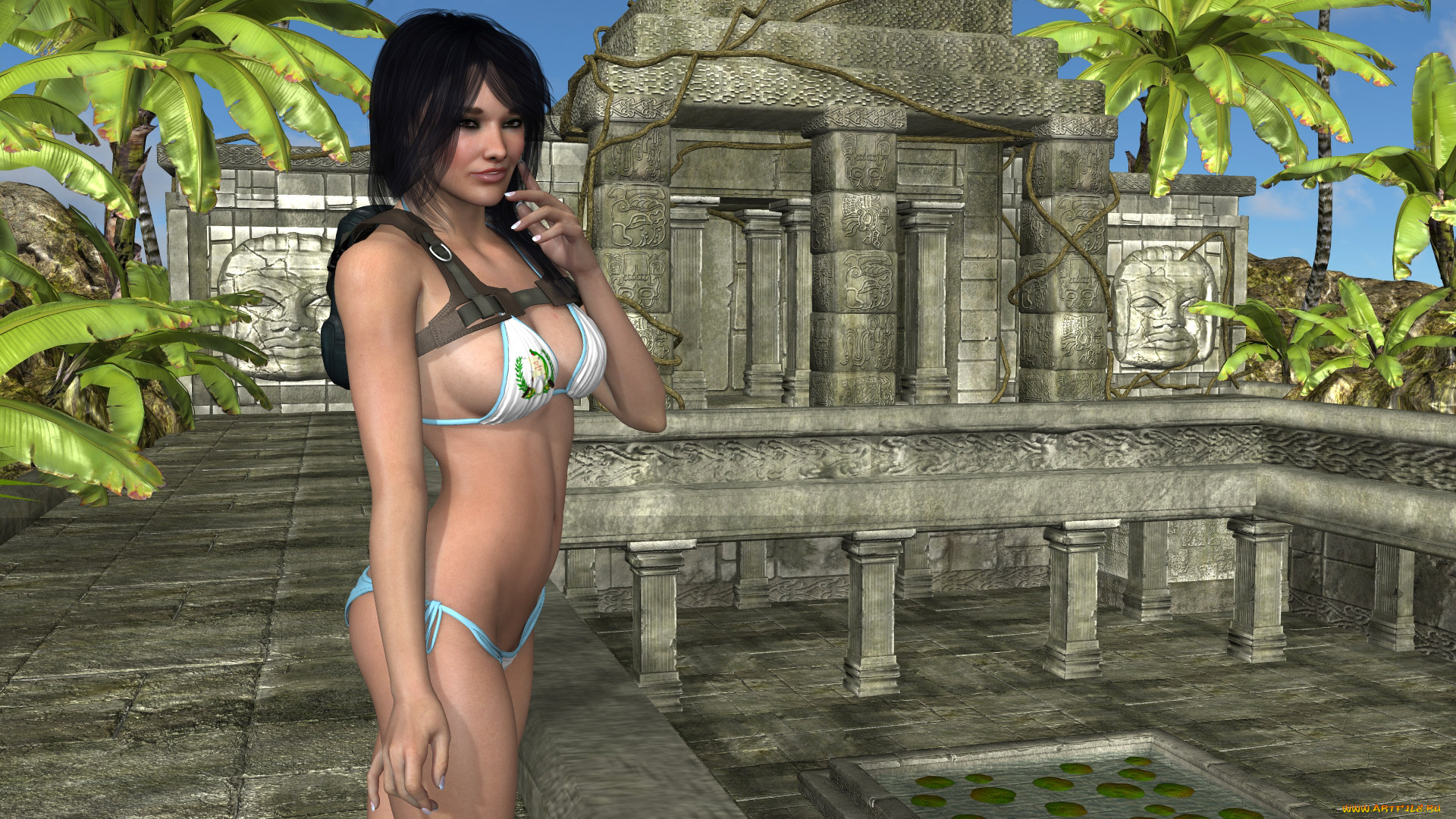 3д, графика, люди, , people, фон, взгляд, девушка