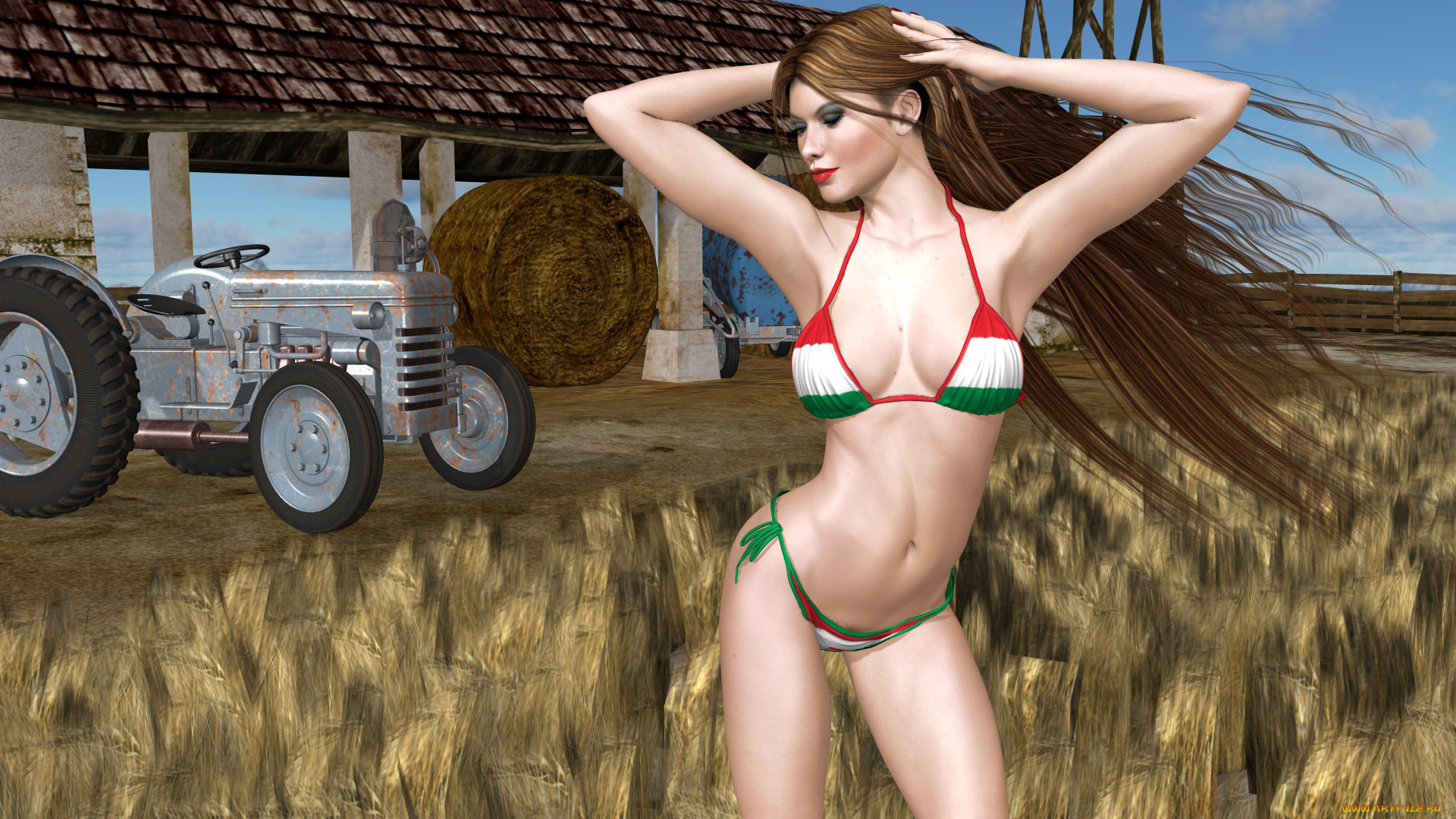 3д, графика, люди, , people, фон, взгляд, девушка