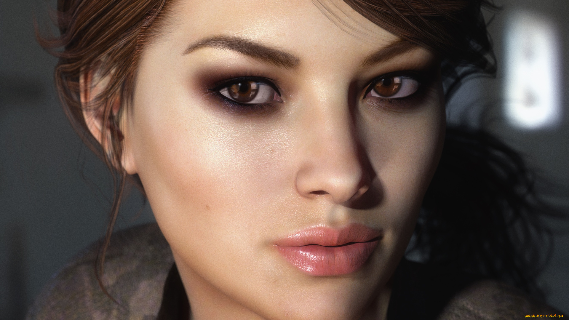 3д, графика, портрет, , portraits, взгляд, девушка