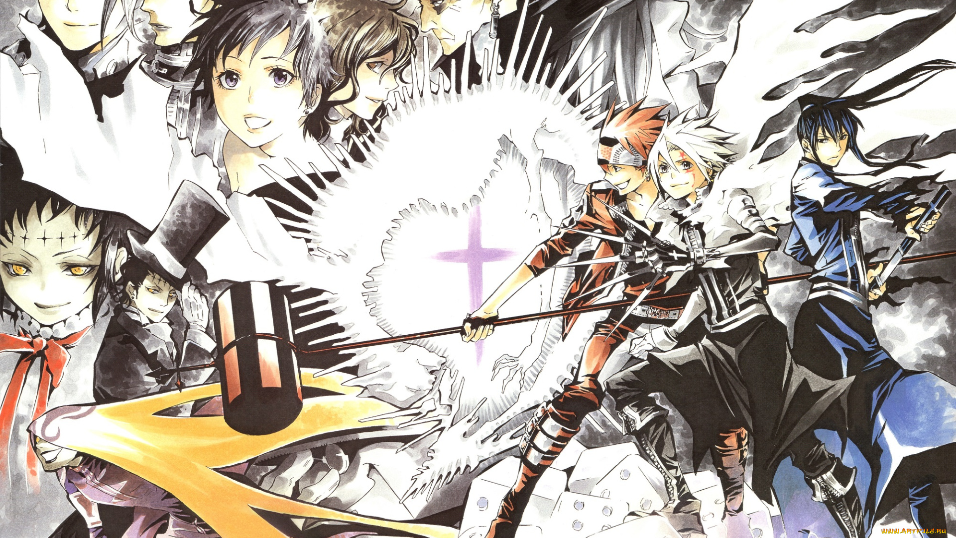 аниме, , gray-man, парни