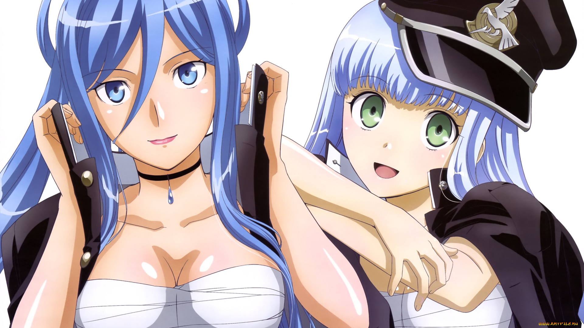 аниме, aoki, hagane, no, arpeggio, фон, взгляд, девушки