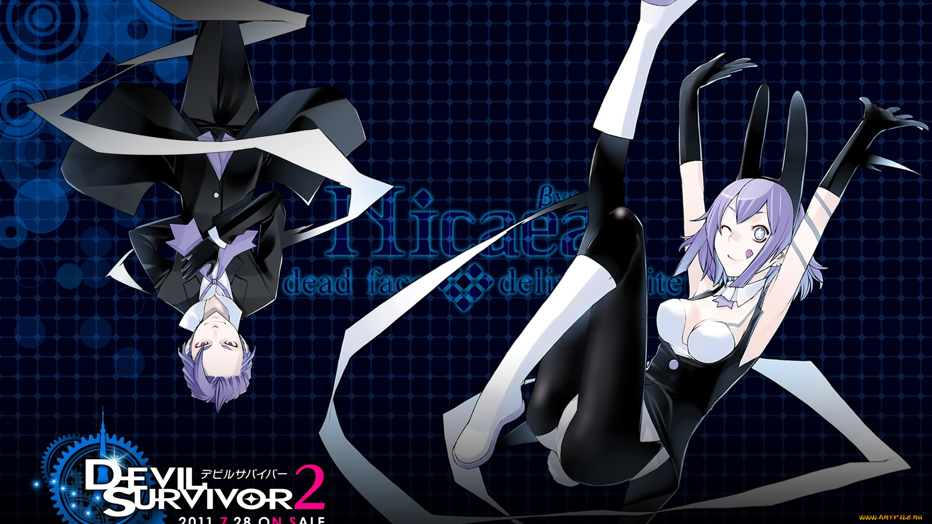 аниме, devil, survivor, девушка, парень