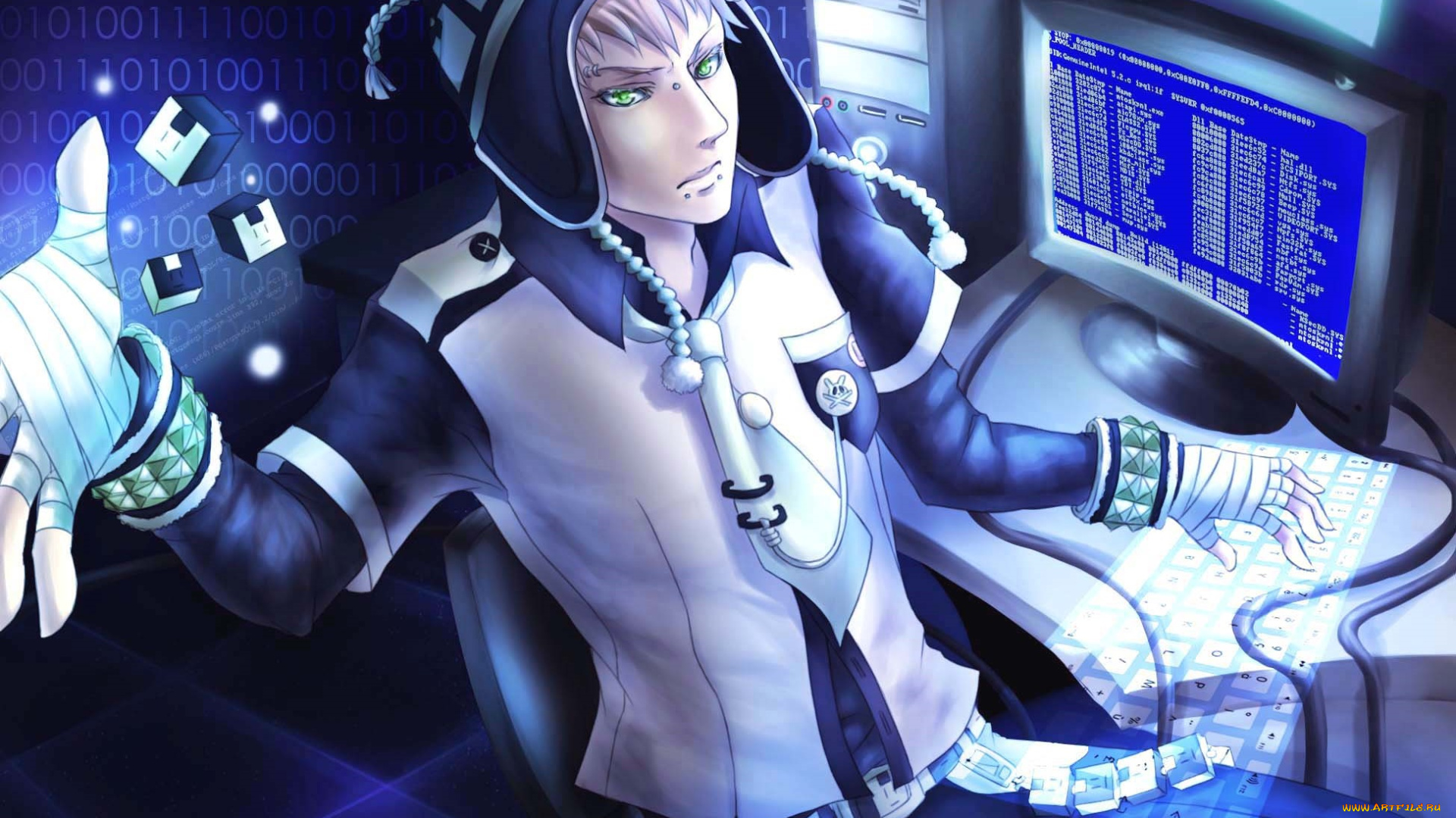 аниме, dramatical, murder, нойз, парень