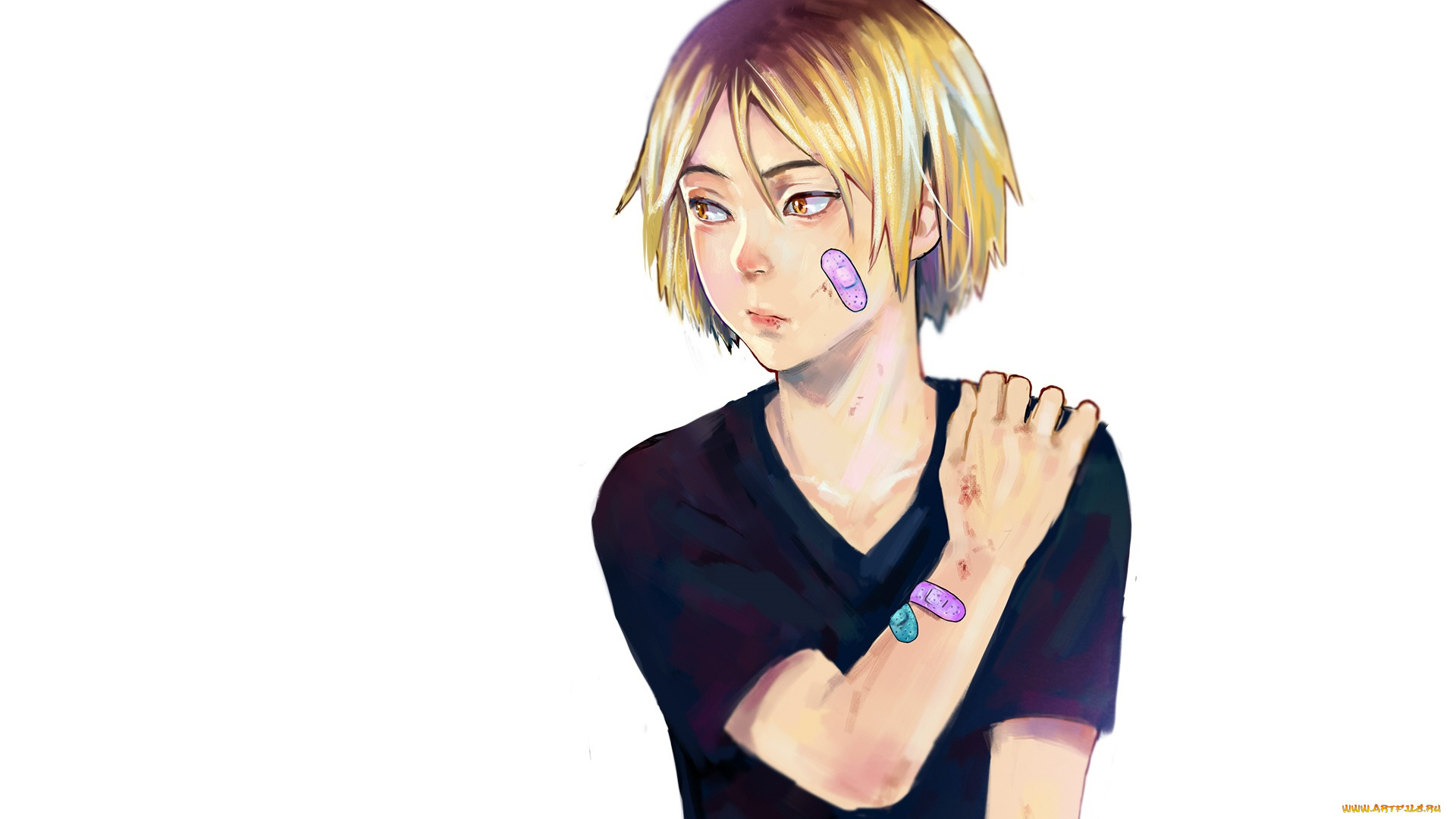 аниме, haikyuu, волейбол, парень