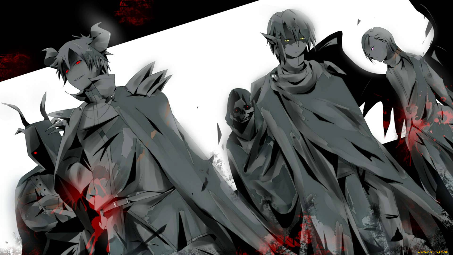 аниме, hataraku, maou-sama, демоны