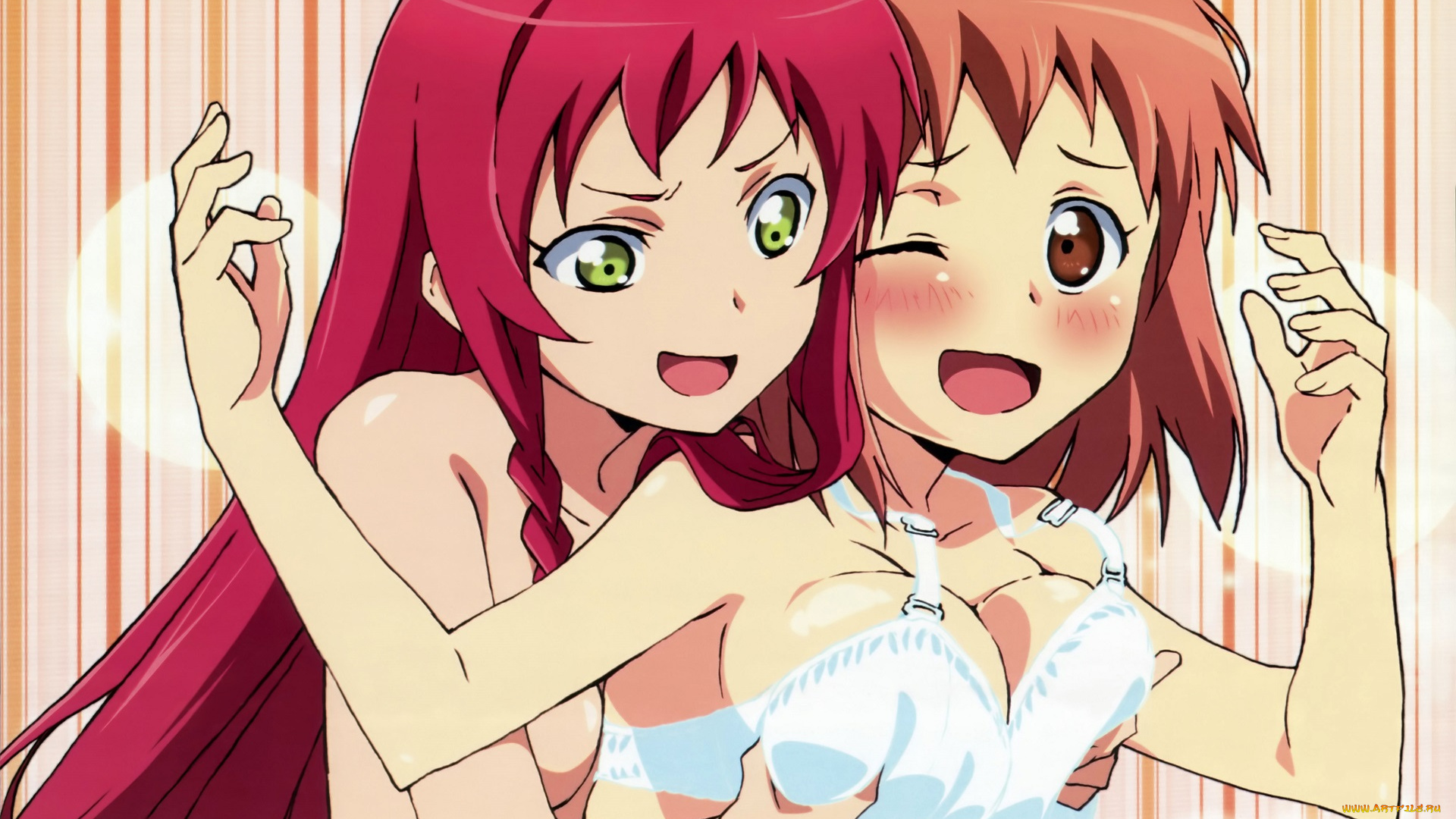 аниме, hataraku, maou-sama, девушки