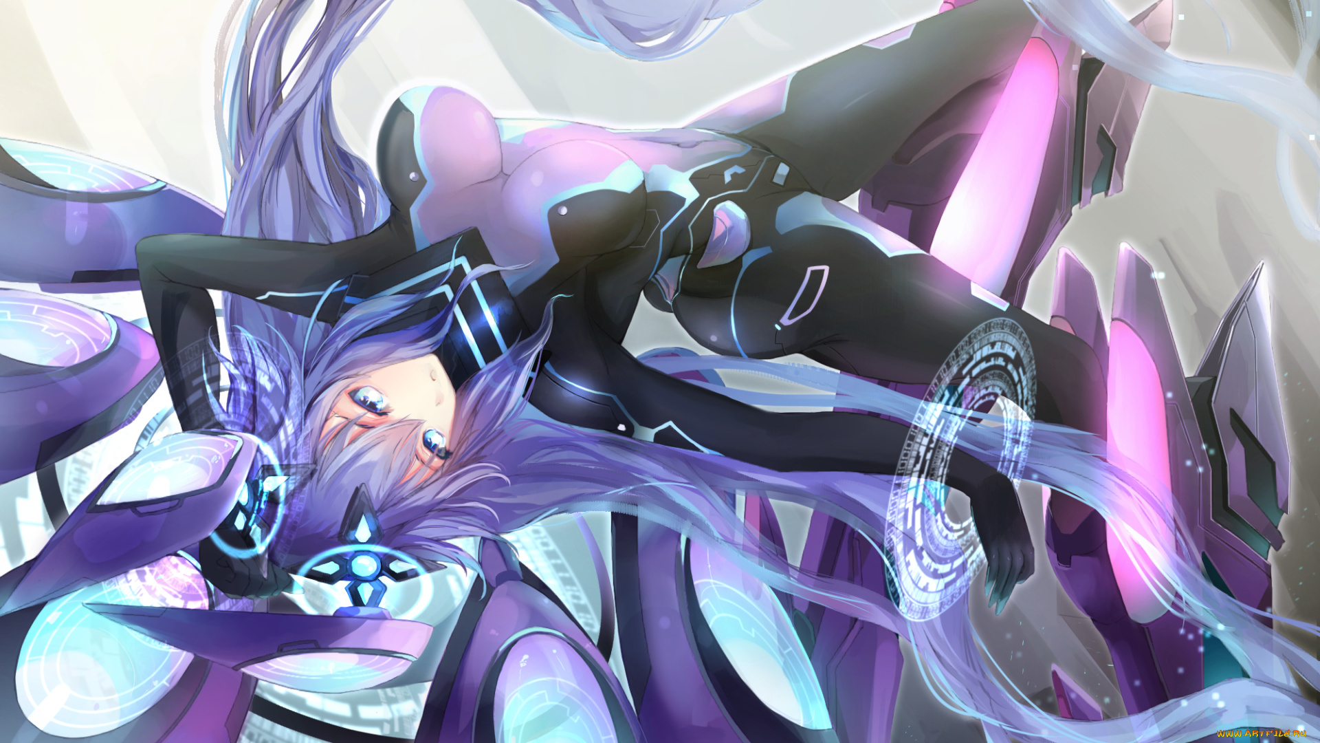 аниме, hyperdimension, neptunia, девушка