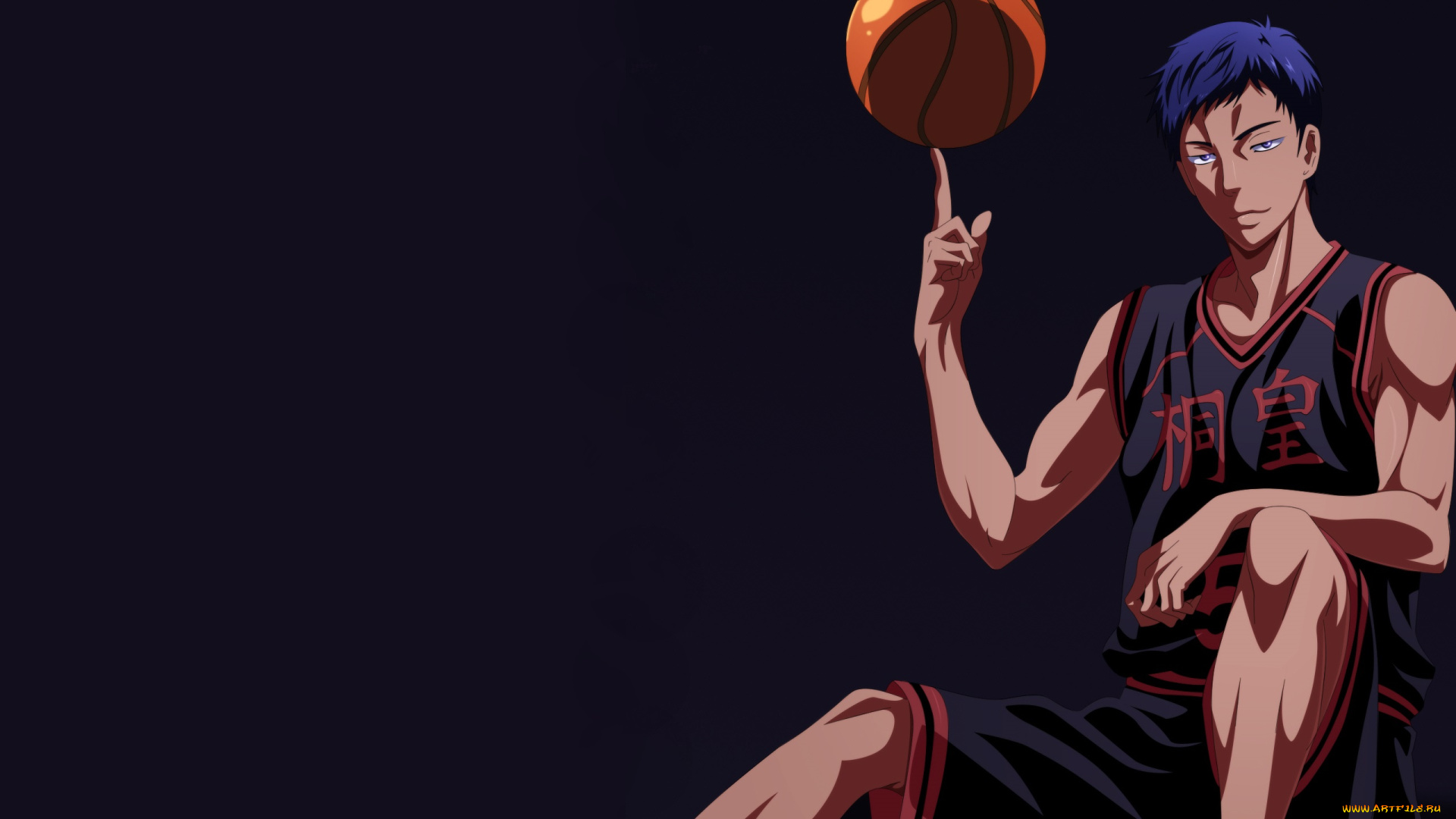 аниме, kuroko, no, baske, баскетбол, аомине, дайки, мяч