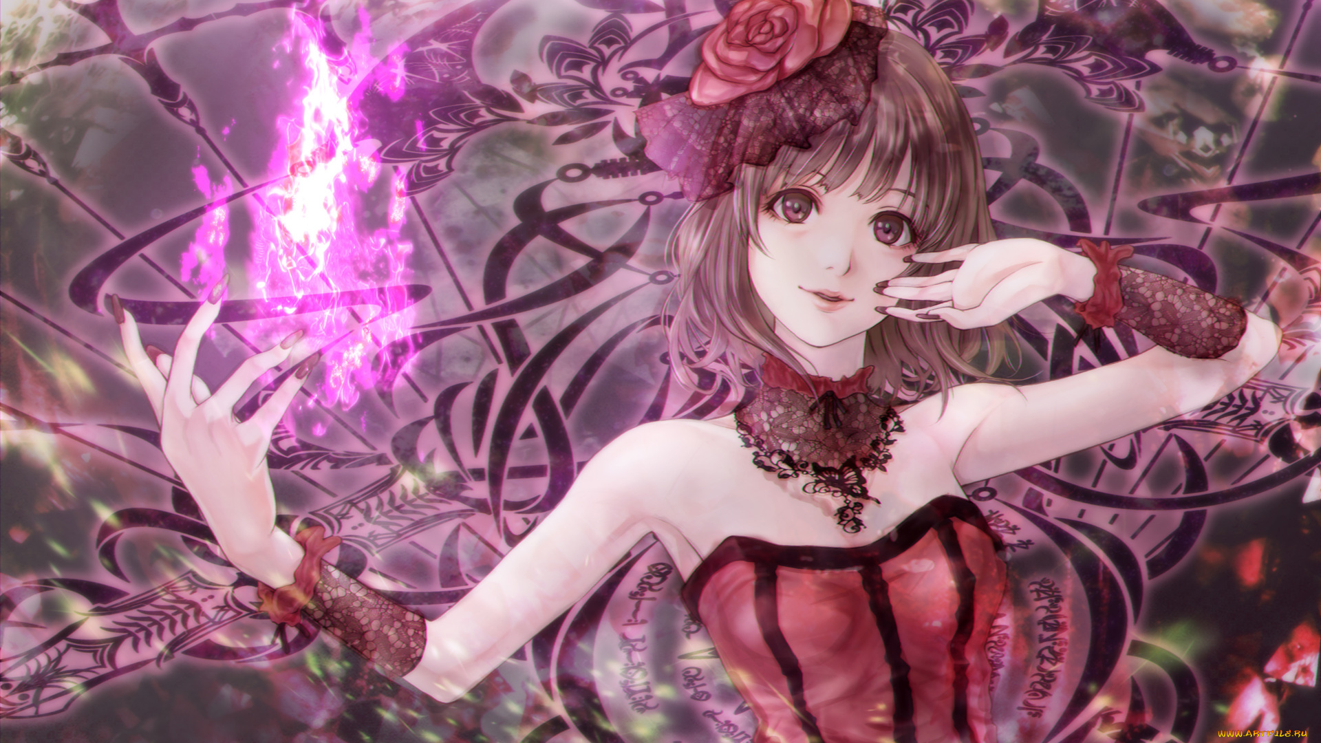 аниме, магия, , колдовство, , halloween, девушка