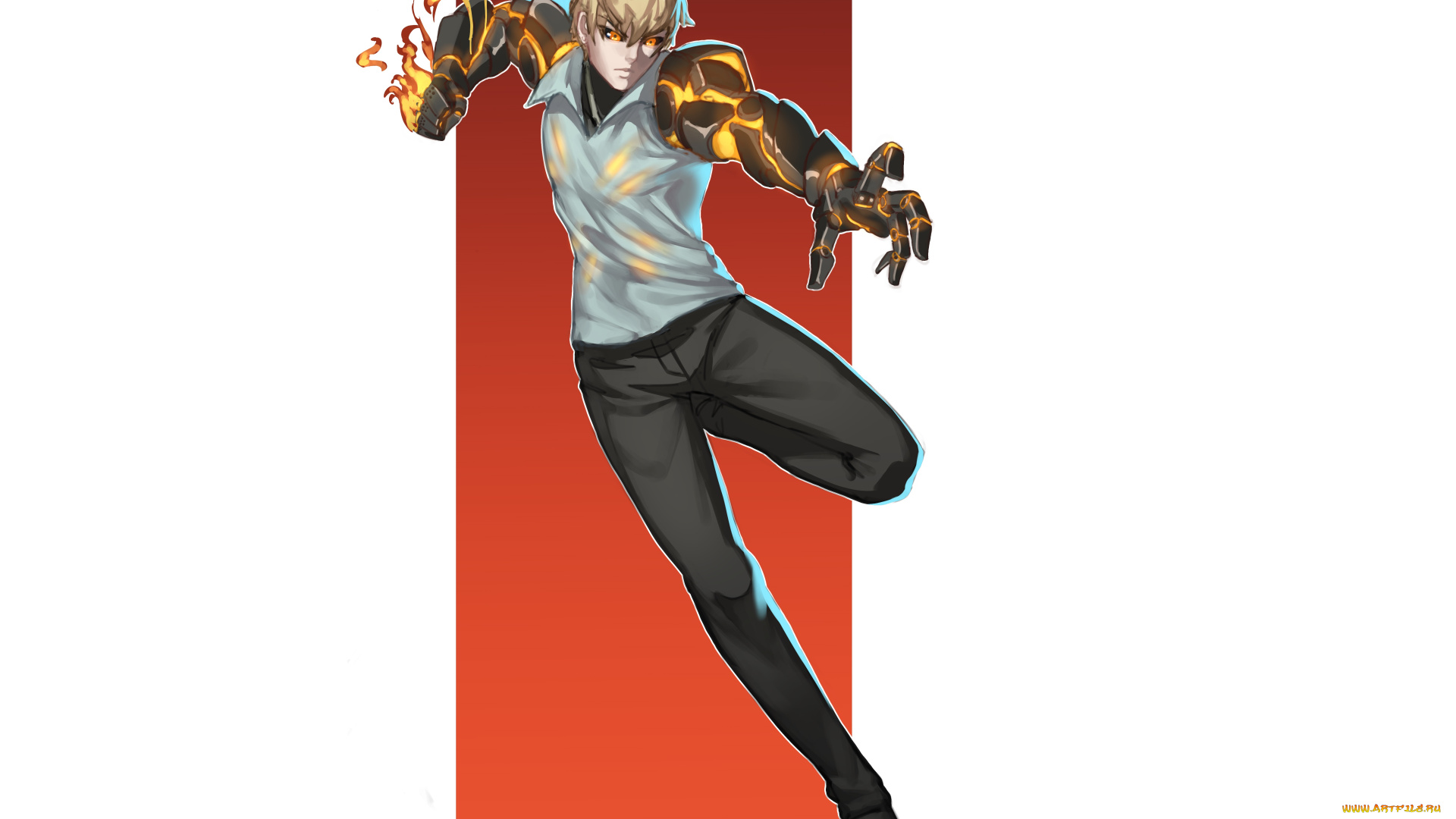 аниме, one, punch, man, генос