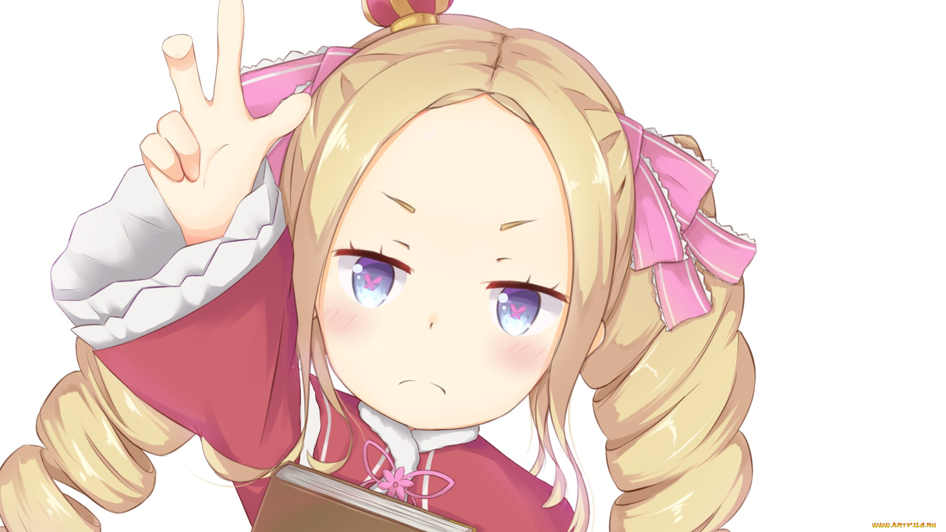 аниме, re, , zero, kara, hajimeru, isekai, seikatsu, девушка, взгляд, фон