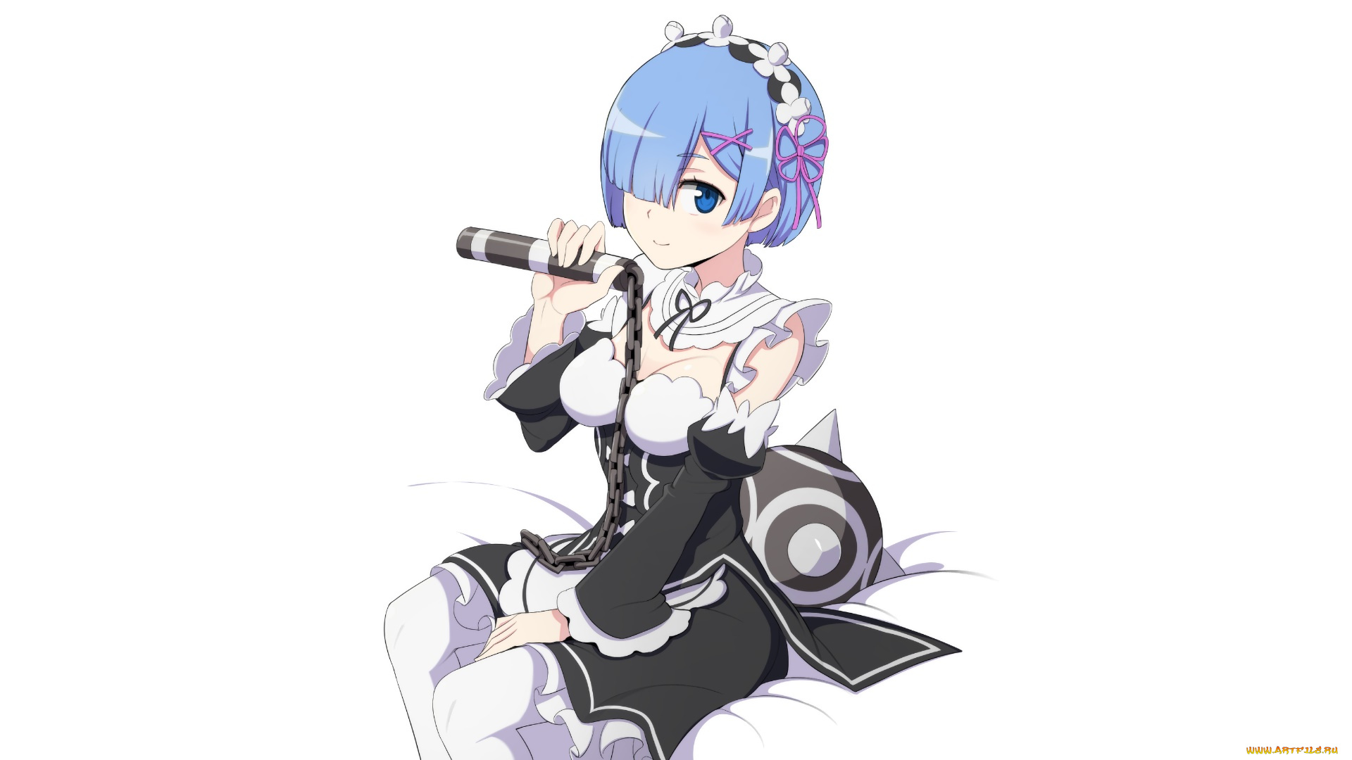аниме, re, , zero, kara, hajimeru, isekai, seikatsu, девушка, взгляд, фон