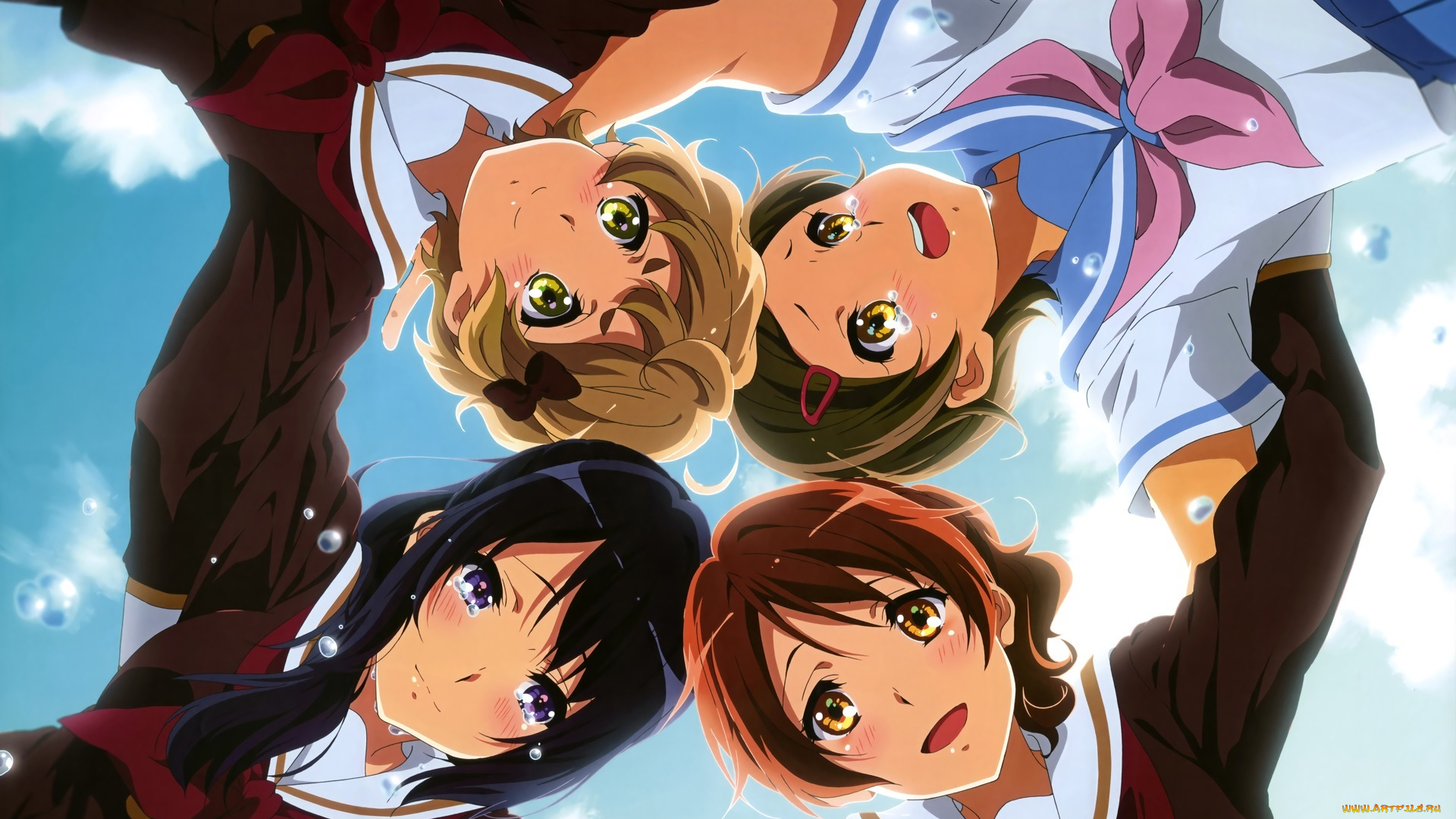 аниме, sound, horizon, фон, взгляд, девушки