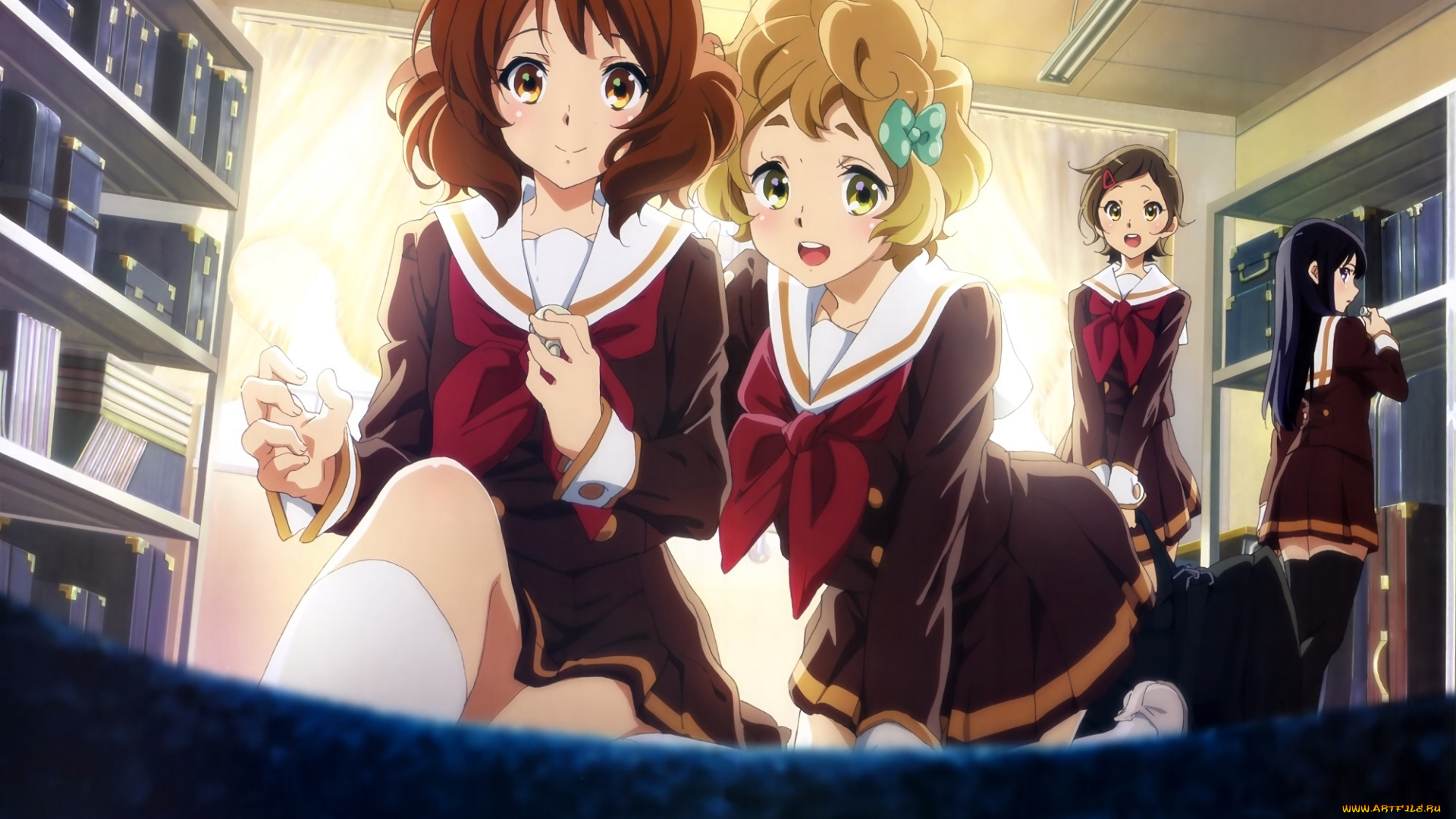 аниме, sound, horizon, фон, взгляд, девушки