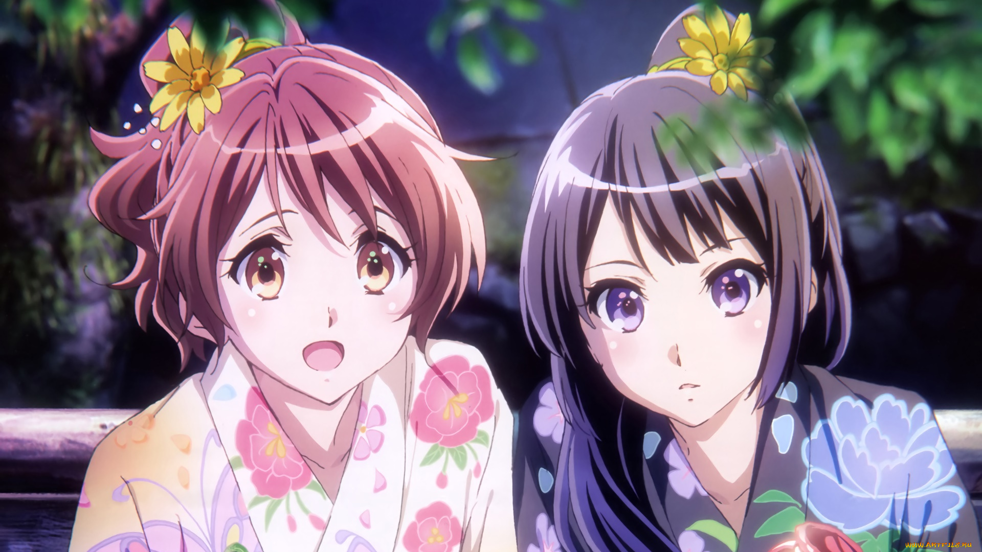 аниме, sound, horizon, взгляд, девушки, фон