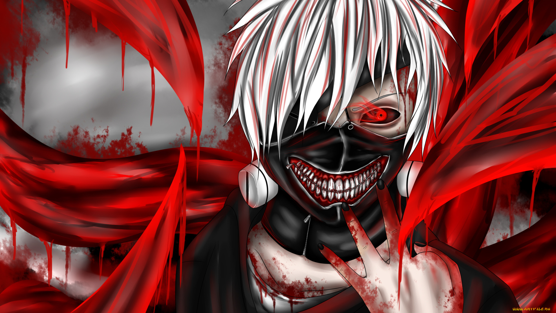 аниме, tokyo, ghoul, канеки