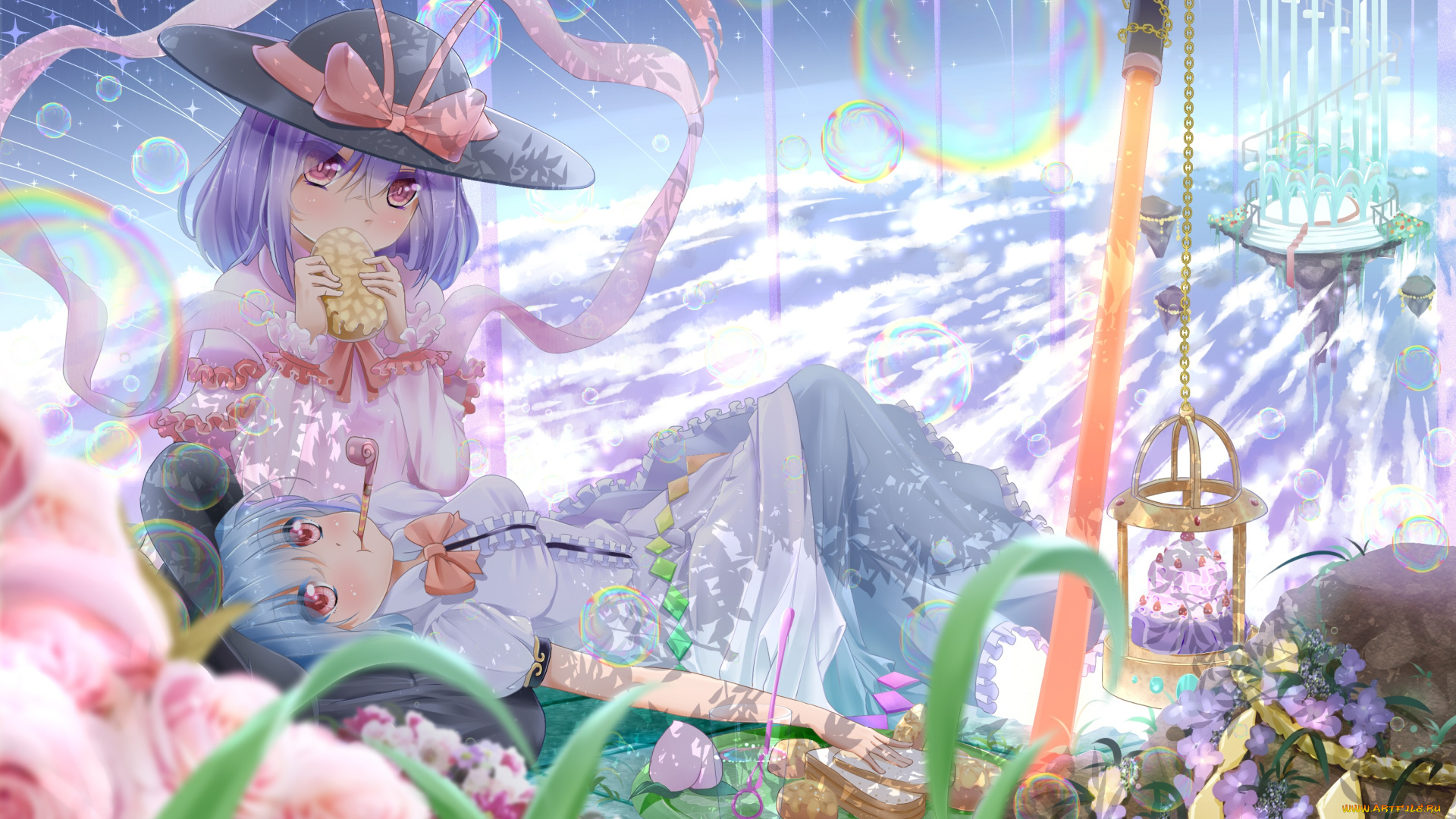 аниме, touhou, девочки