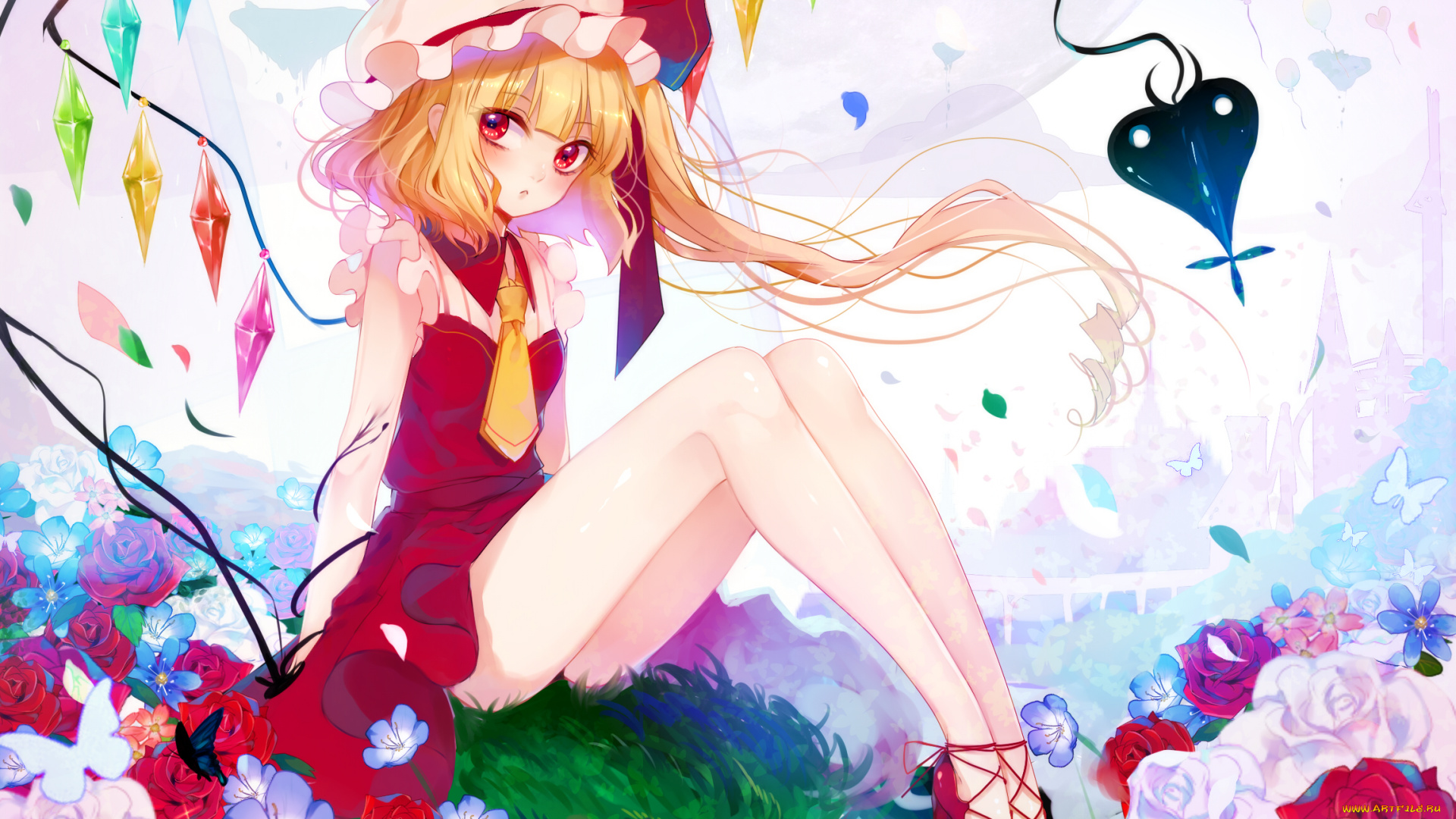 аниме, touhou, девушка