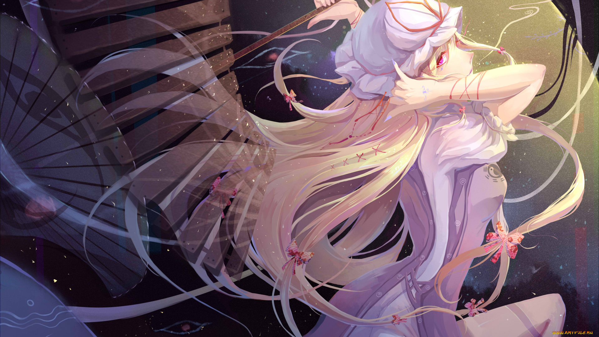 аниме, touhou, девушка