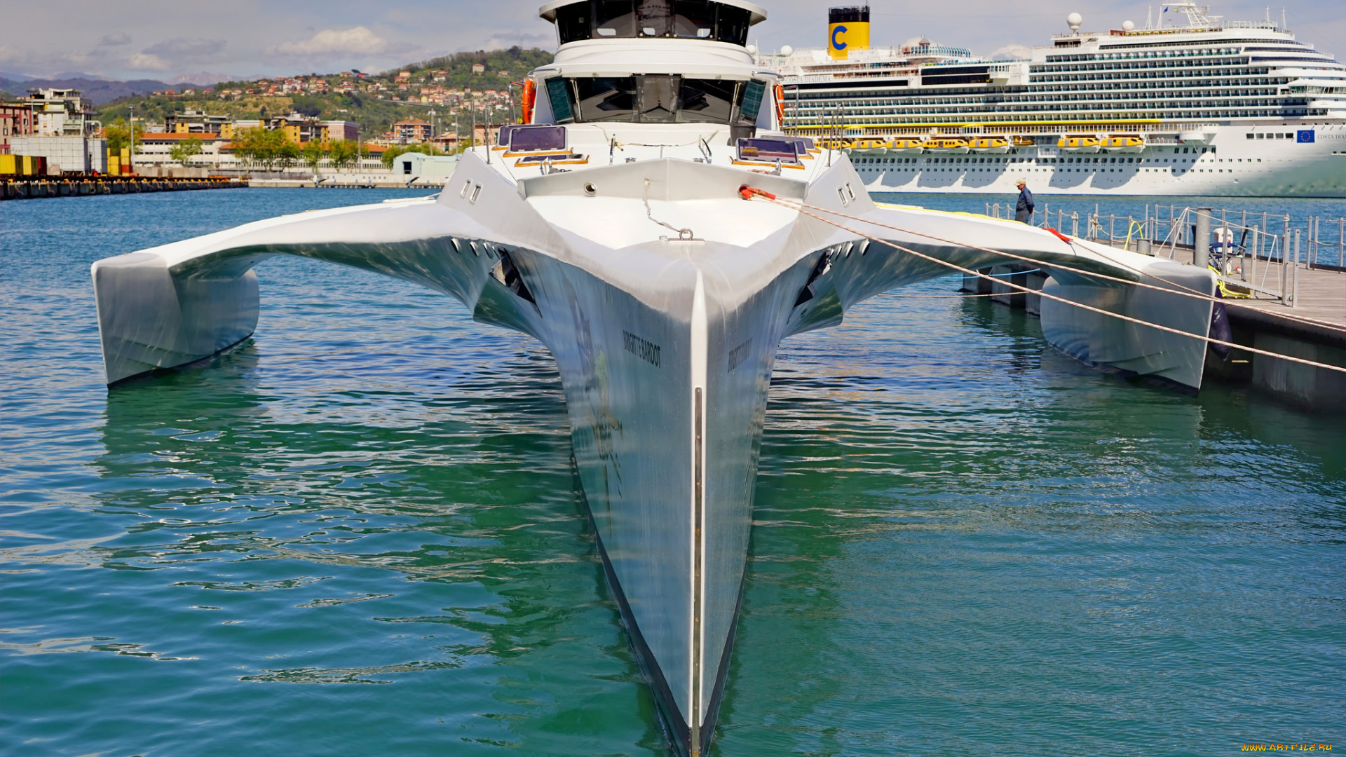 brigitte, bardot, корабли, катамараны, и, тримараны, тримаран