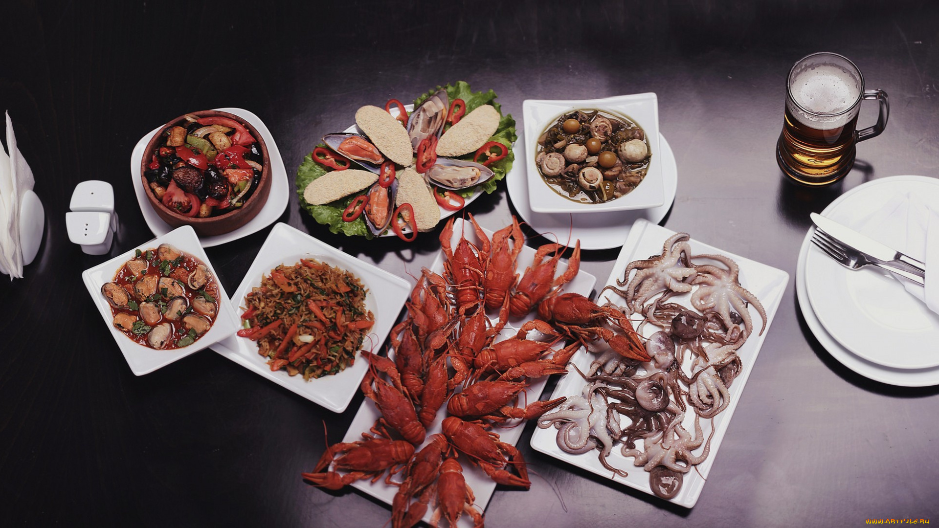 еда, натюрморт, пиво, ираки, кальмары
