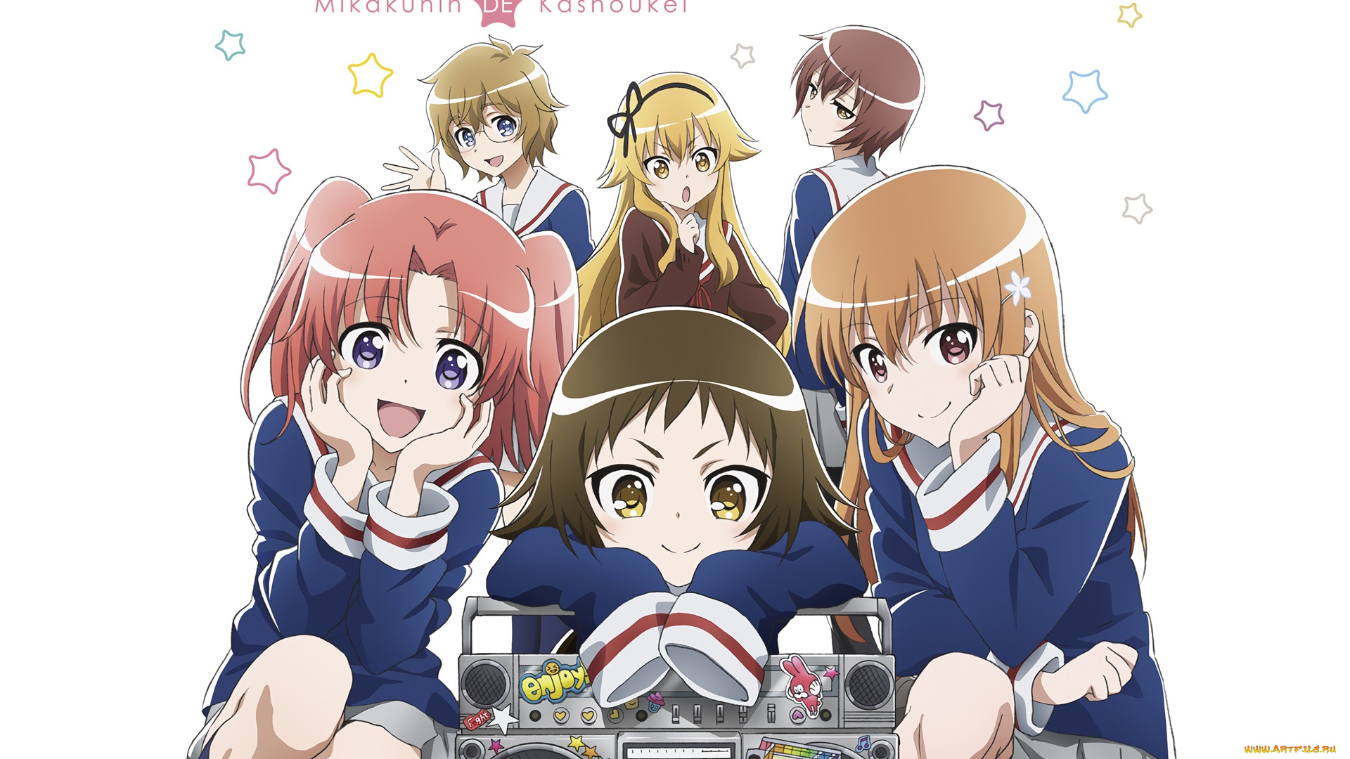 engaged, to, the, unidentified, аниме, mikakunin, de, shinkoukei, фон, взгляд, девушки