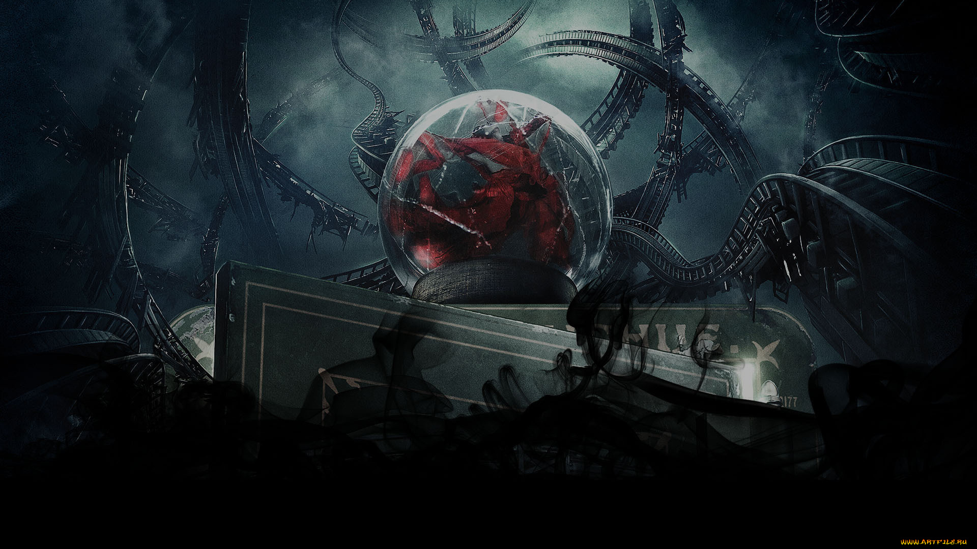 фэнтези, роботы, , киборги, , механизмы, шар