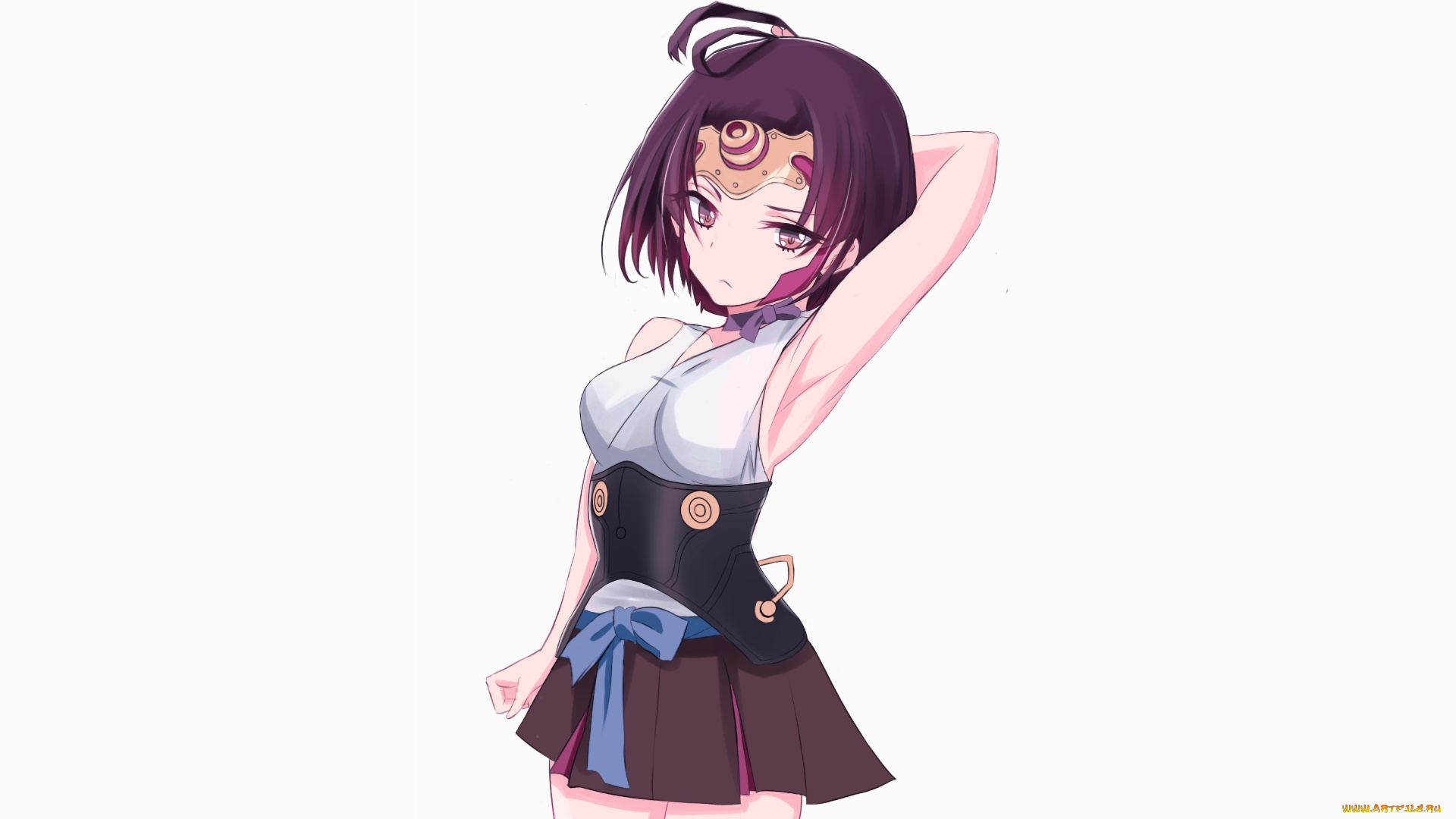 koutetsujou, no, kabaneri, аниме, фон, взгляд, девушка