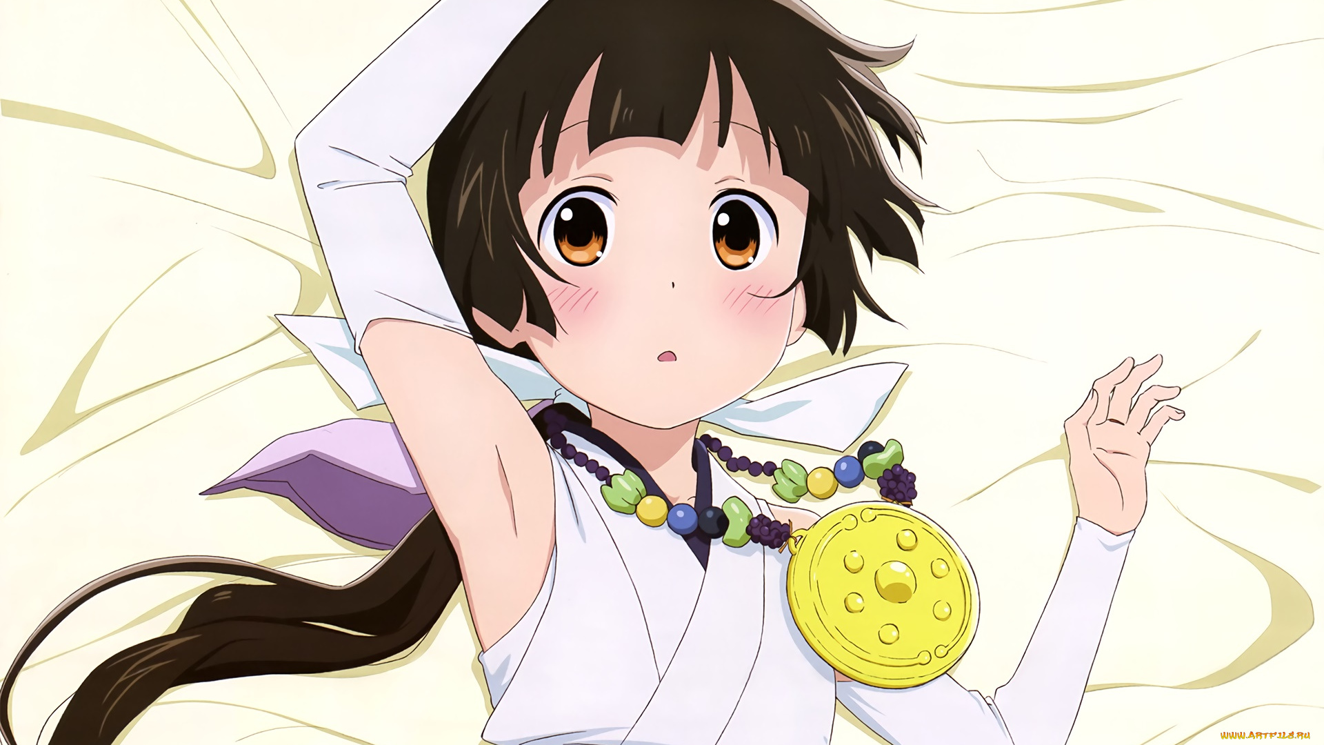 kumamiko, , girl, meets, bear, аниме, взгляд, девушка, фон