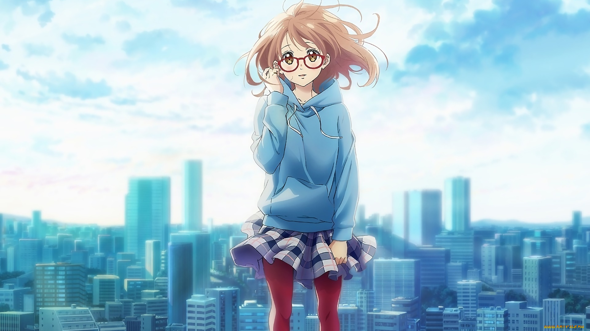 kyoukai, no, kanata, аниме, unknown, , другое, девушка, взгляд, фон