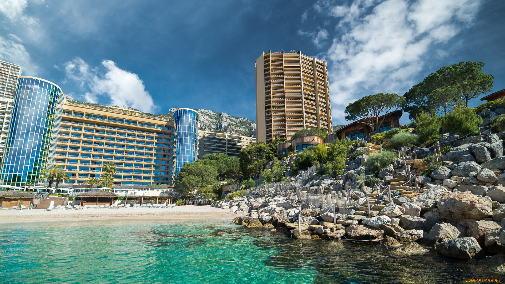 monaco, m&, 233, ridien, beach, plaza, города, монако, , монако, курорт