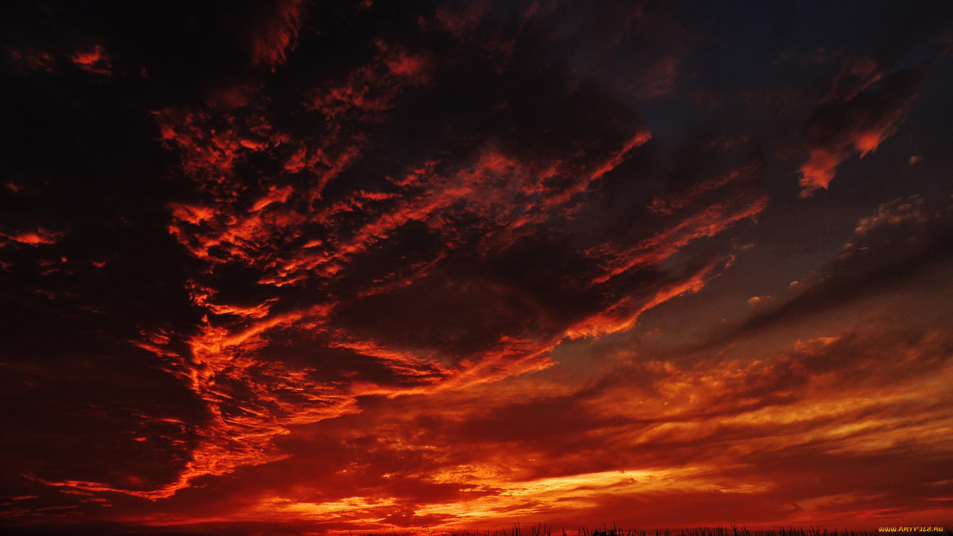 природа, восходы, закаты, небо, облака