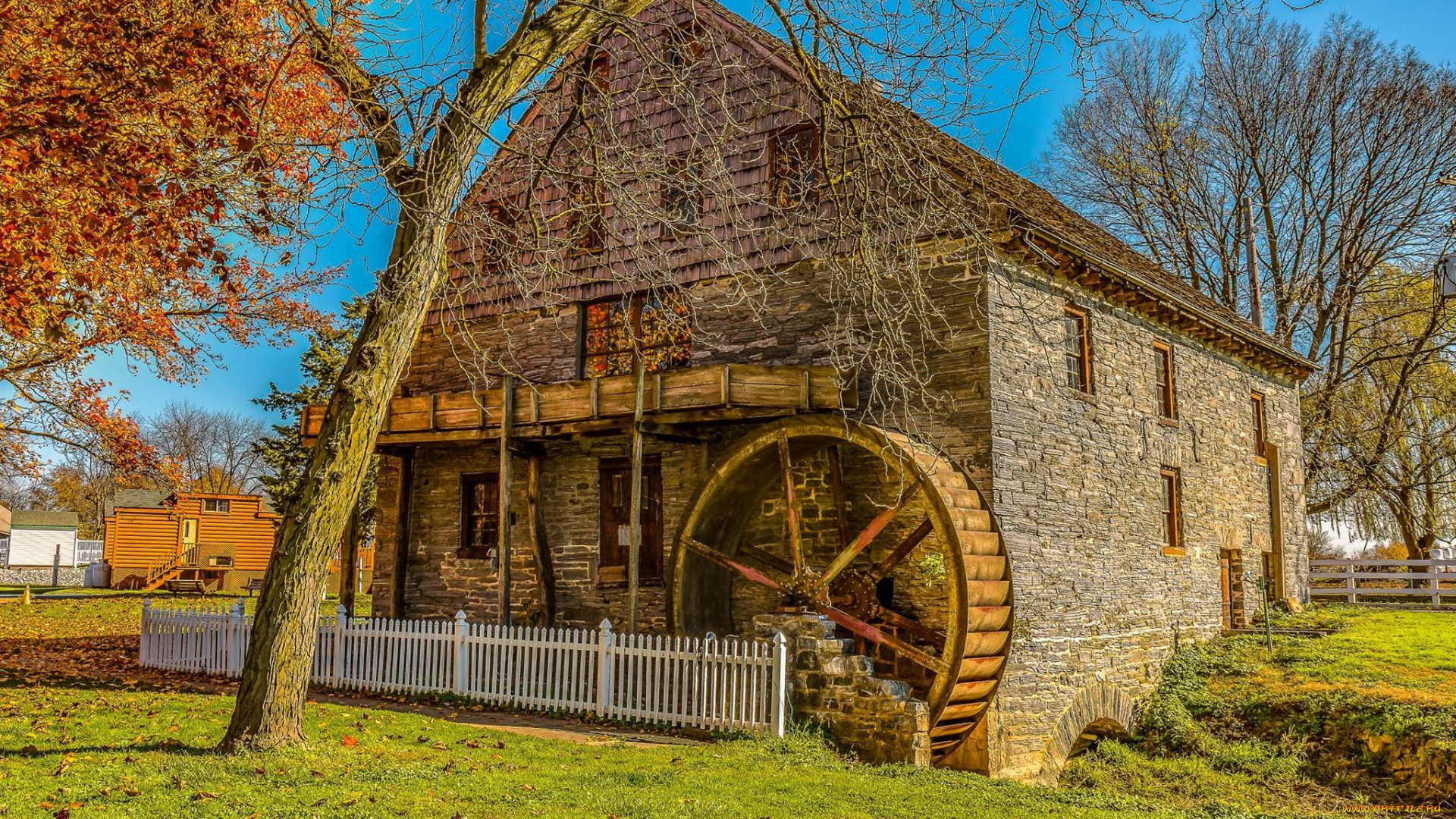 разное, мельницы, мельня