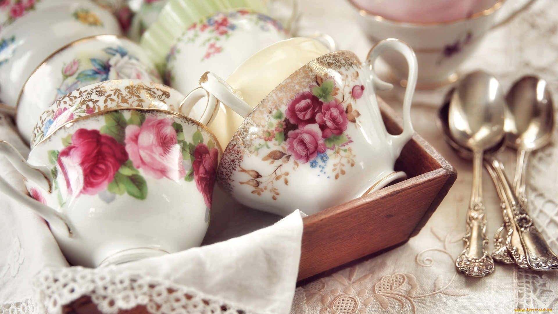 разное, посуда, , столовые, приборы, , кухонная, утварь, чашки, рисунок, ложки