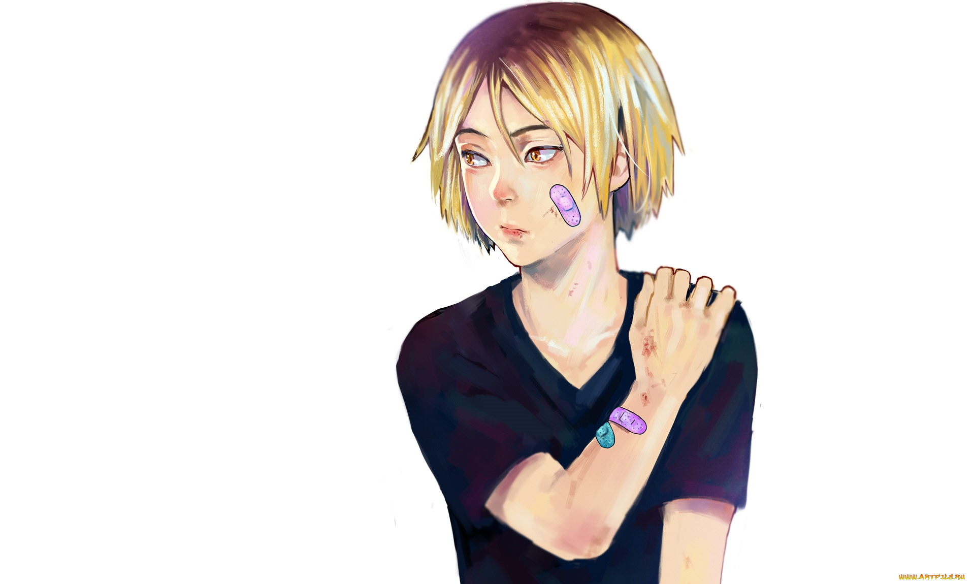 аниме, haikyuu, волейбол, парень