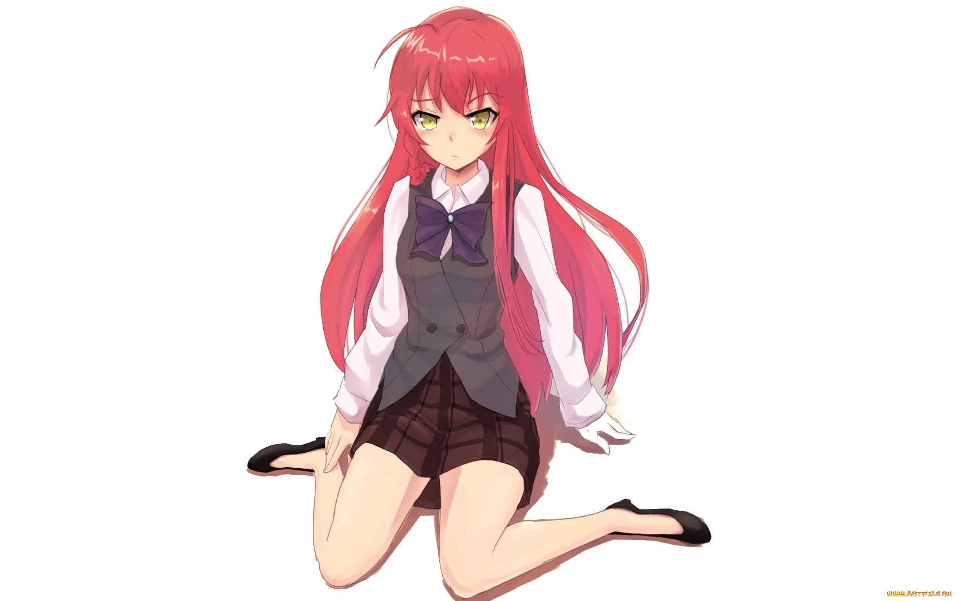 аниме, hataraku, maou-sama, девушка