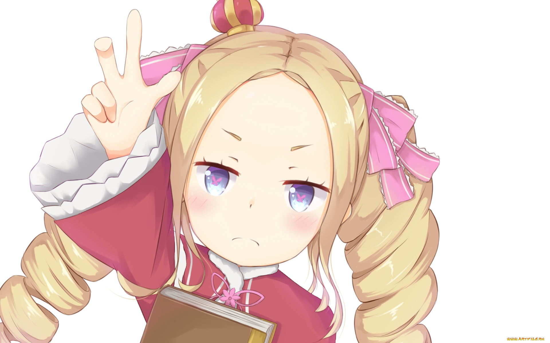 аниме, re, , zero, kara, hajimeru, isekai, seikatsu, девушка, взгляд, фон