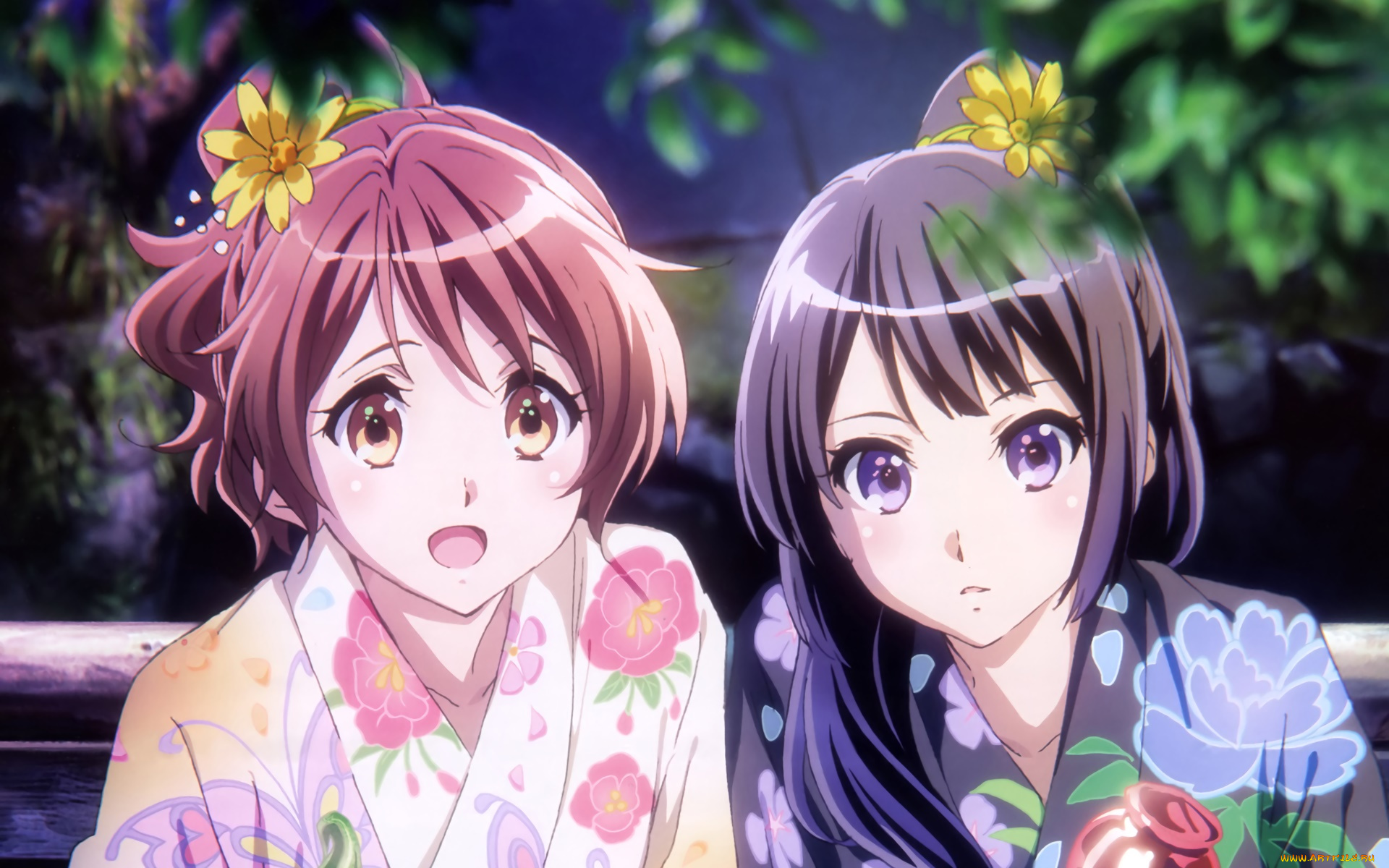 аниме, sound, horizon, взгляд, девушки, фон