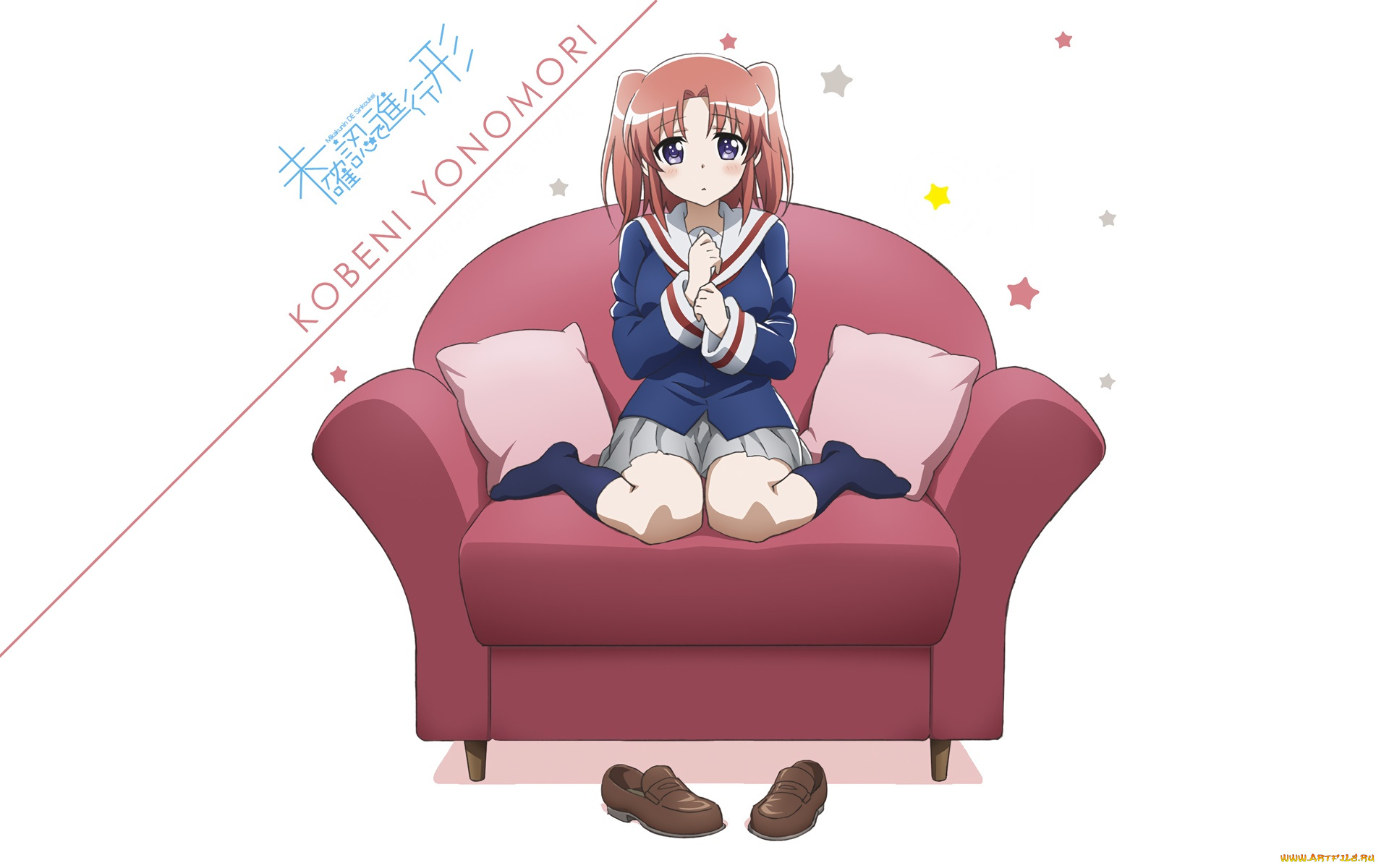 engaged, to, the, unidentified, аниме, mikakunin, de, shinkoukei, девушка, фон, взгляд